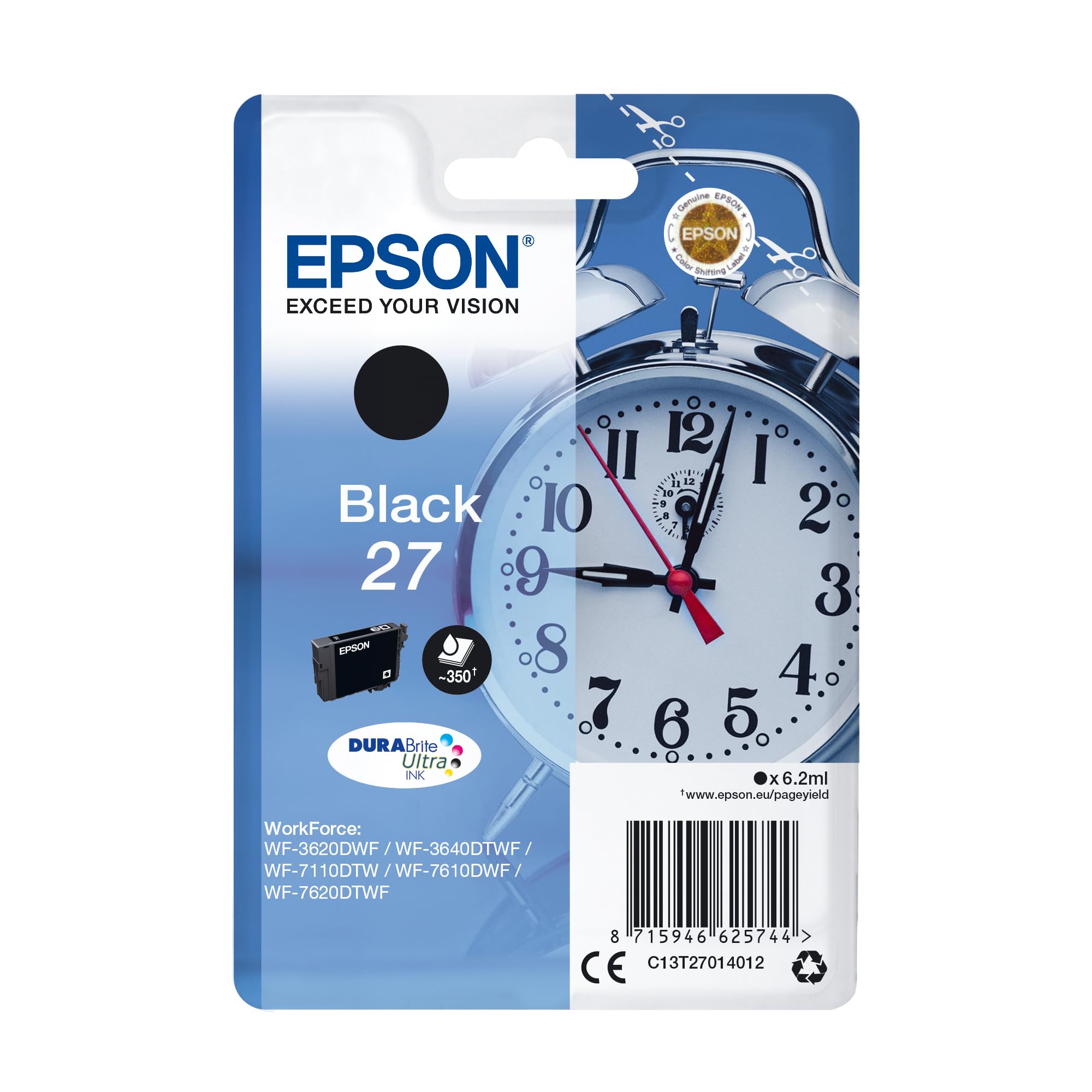 Ink/27 Alarm Clock 6.2ml BK
