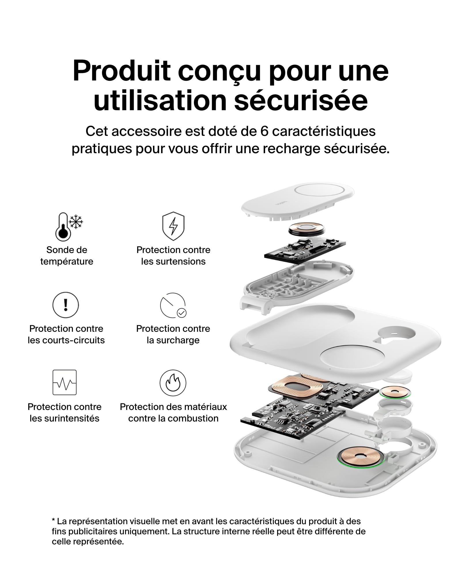 BELKIN BOOSTCHARGE Qi2 15w Magnetic 3in1 Stand White