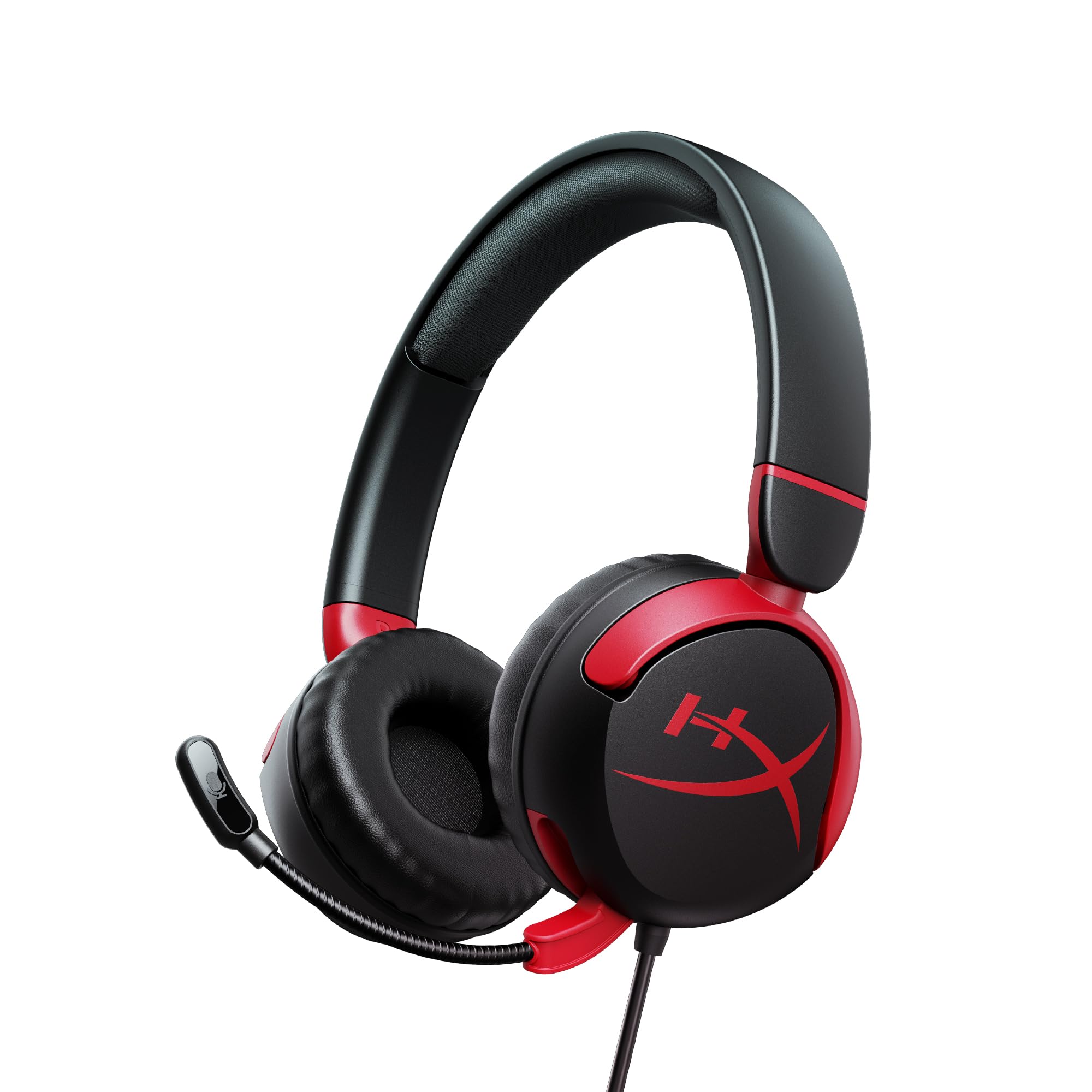 Casque filaire HyperX Cloud Mini avec microphone, minijack 3,5 mm, noir-rouge