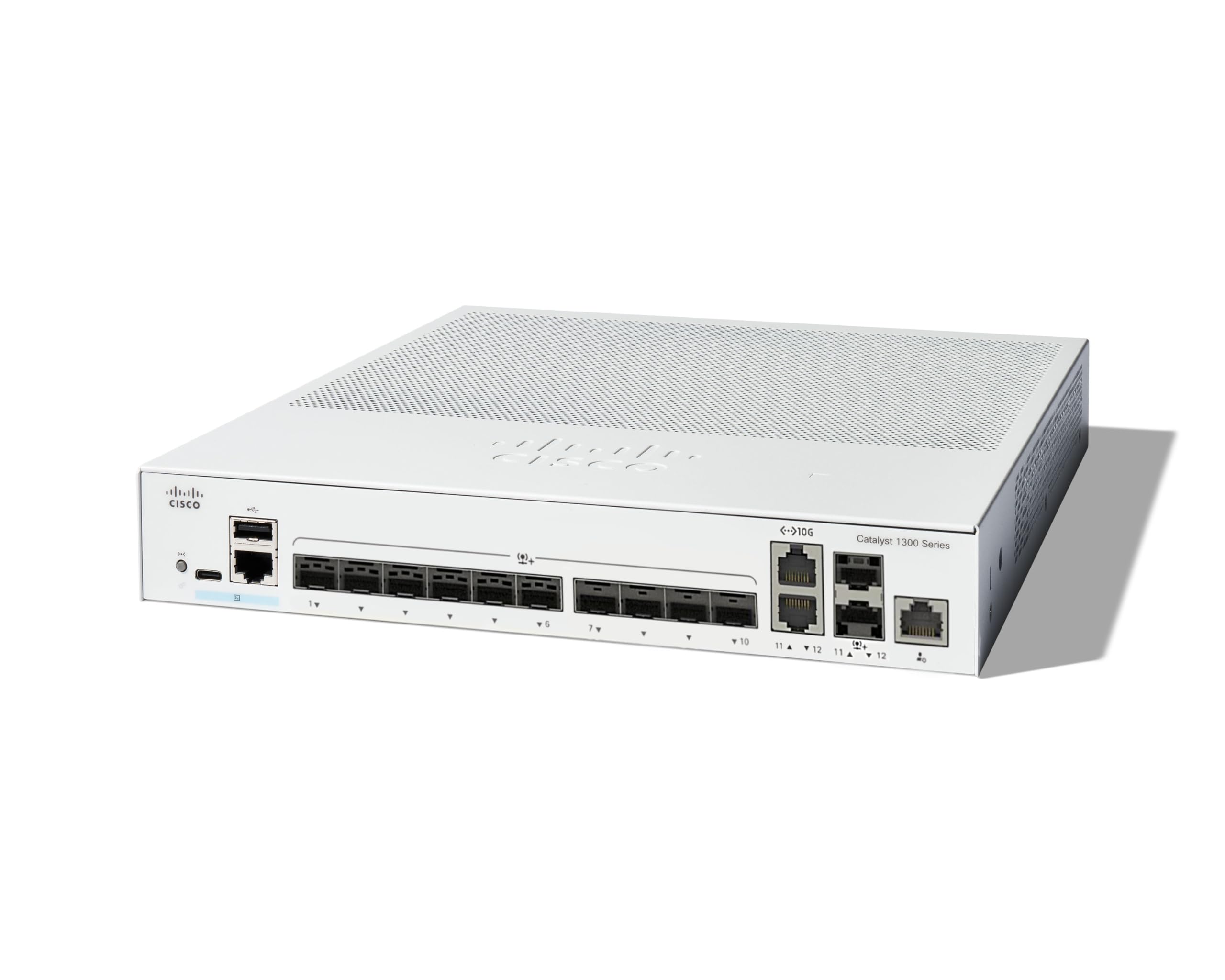 CISCO Catalyst 1300 12-Port Switch 10 x 10GE SFP+ 2 x 10GE Shared Uplinks