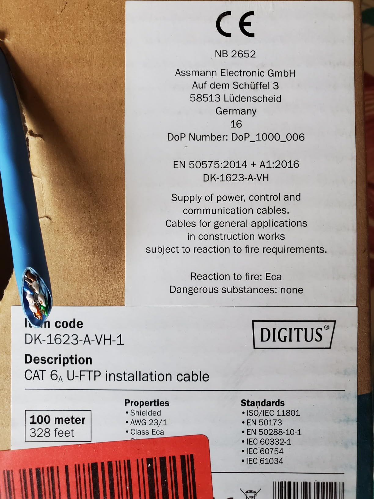 Digitus DK-1511-V-1-1 câble de réseau Gris Cat5e U/UTP (UTP)