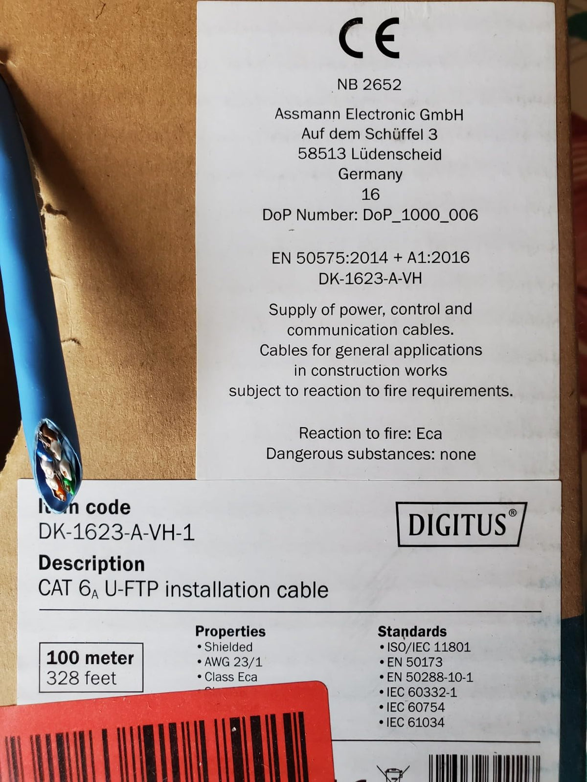 Digitus DK-1511-V-1-1 câble de réseau Gris Cat5e U/UTP (UTP)