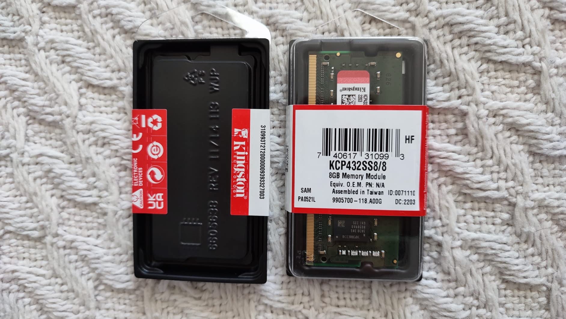 KINGSTON 16Go DDR4 3200MHz Single Rank Module