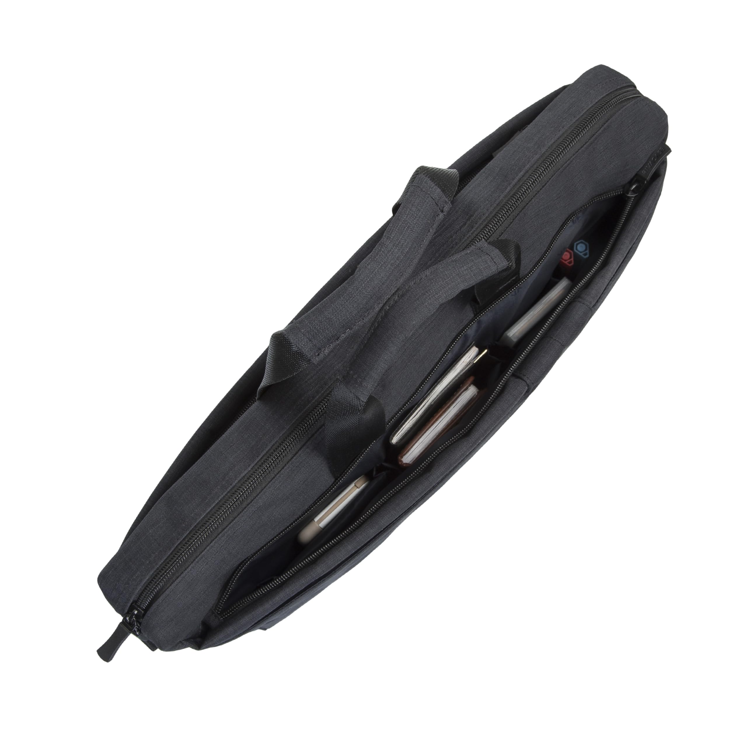 Sacoche business 5 poches 17.3", Polyester ECO  noir chambré