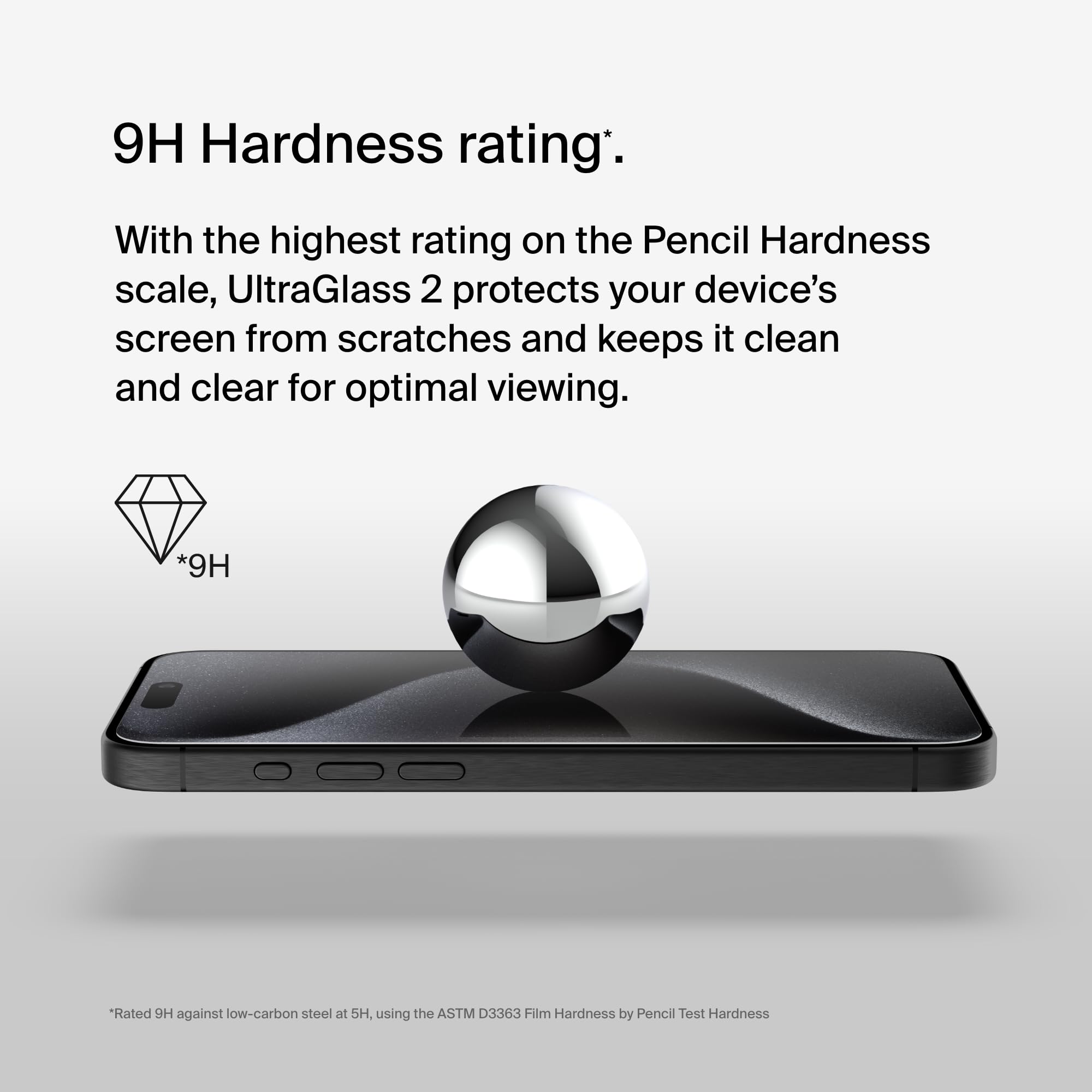 BELKIN ScreenForce Pro UltraGlass2 AM Screen Protection for iPhone 15 Pro