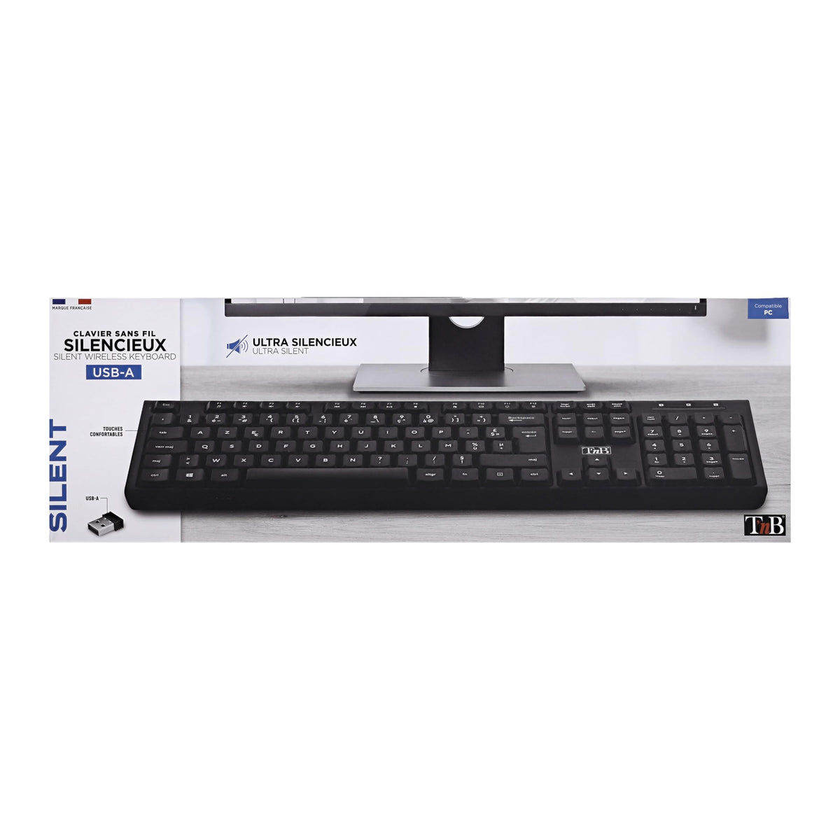 TNB 2in1 Combo Ultra-Quiet Technology With Optimal Key And Click Dampening Wireless And Comfortable