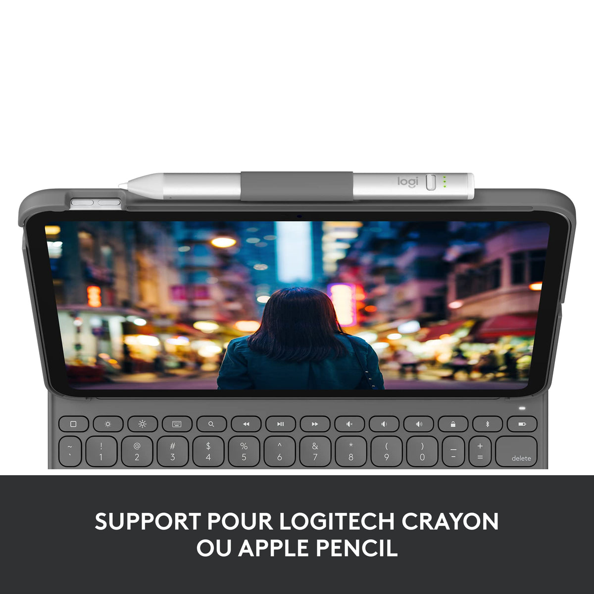 LOGITECH Slim Folio for iPad 10th gen - GREY - (FR) - CENTRAL