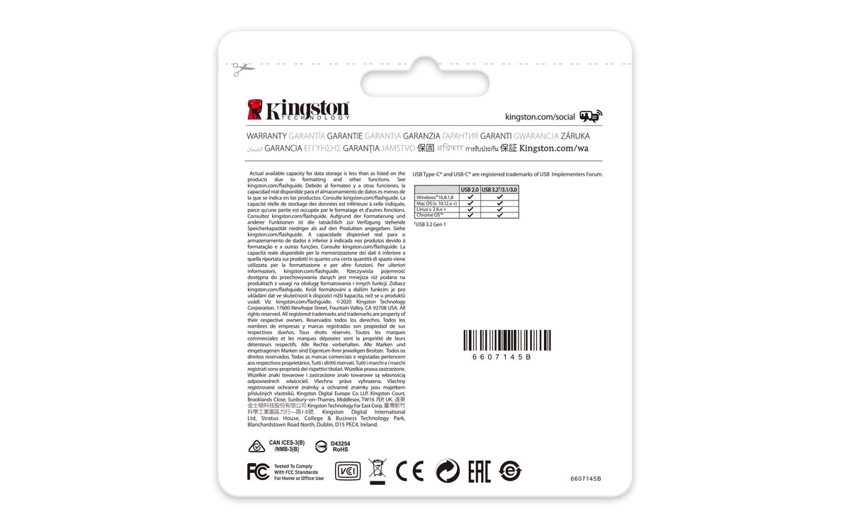 KINGSTON 256Go DataTraveler 70 USB-C 3.2 Gen 1