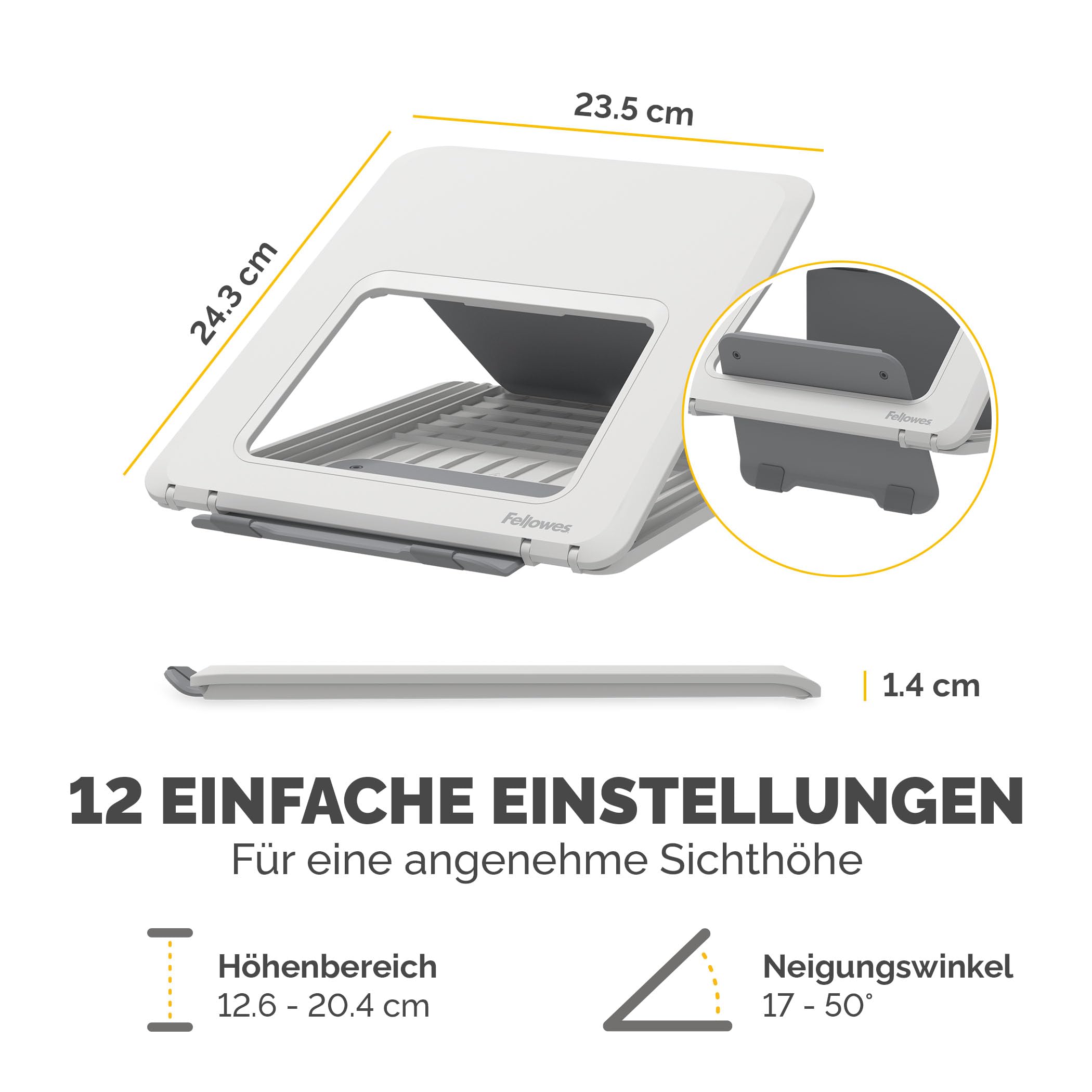 FELLOWES Breyta Laptop Stand White