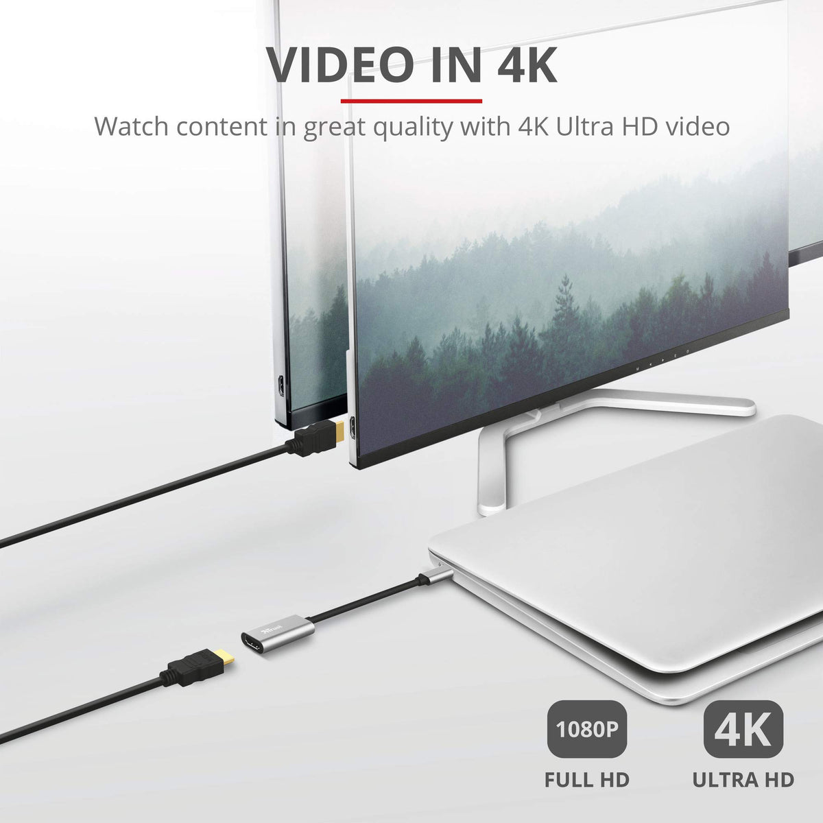 TRUST Adaptateur DALYX USB-C / HDMI