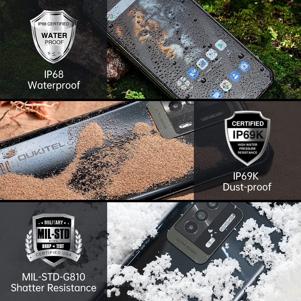 Oukitel WP17 (Double Sim - 6.78" - 128 Go, 8 Go RAM) - Noir
