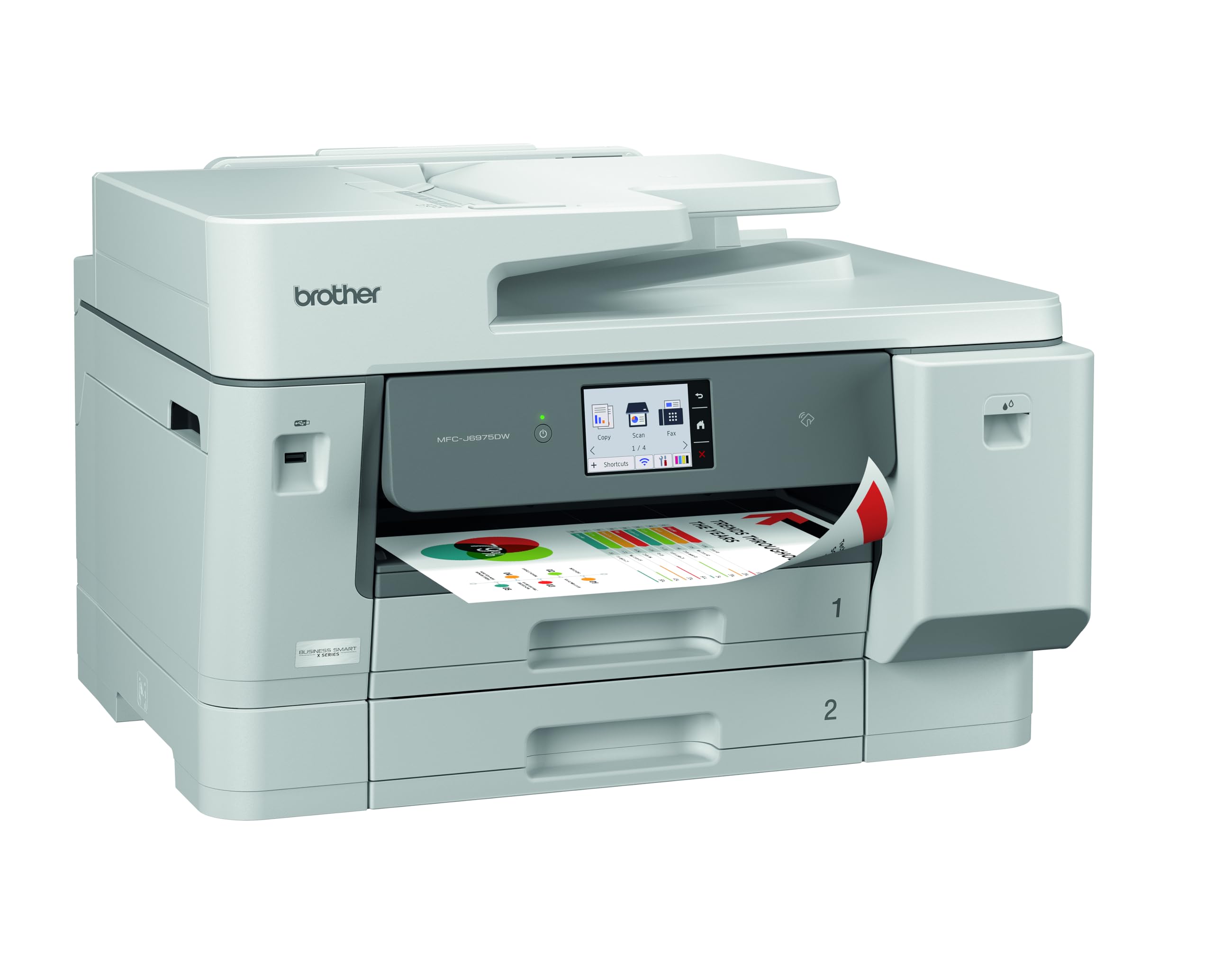 BROTHER MFC-J6975DW Multifonction jet dencre couleur A3 recto-verso intégral 2 bacs papiers de 250 f réseau Wi-Fi 31ipm