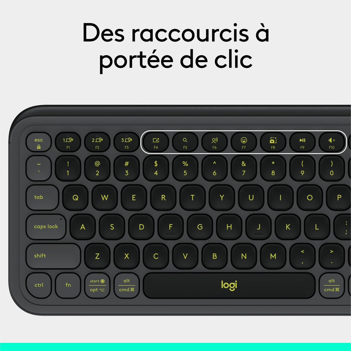 LOGITECH POP ICON KEYS - GRAPHITE (FR)