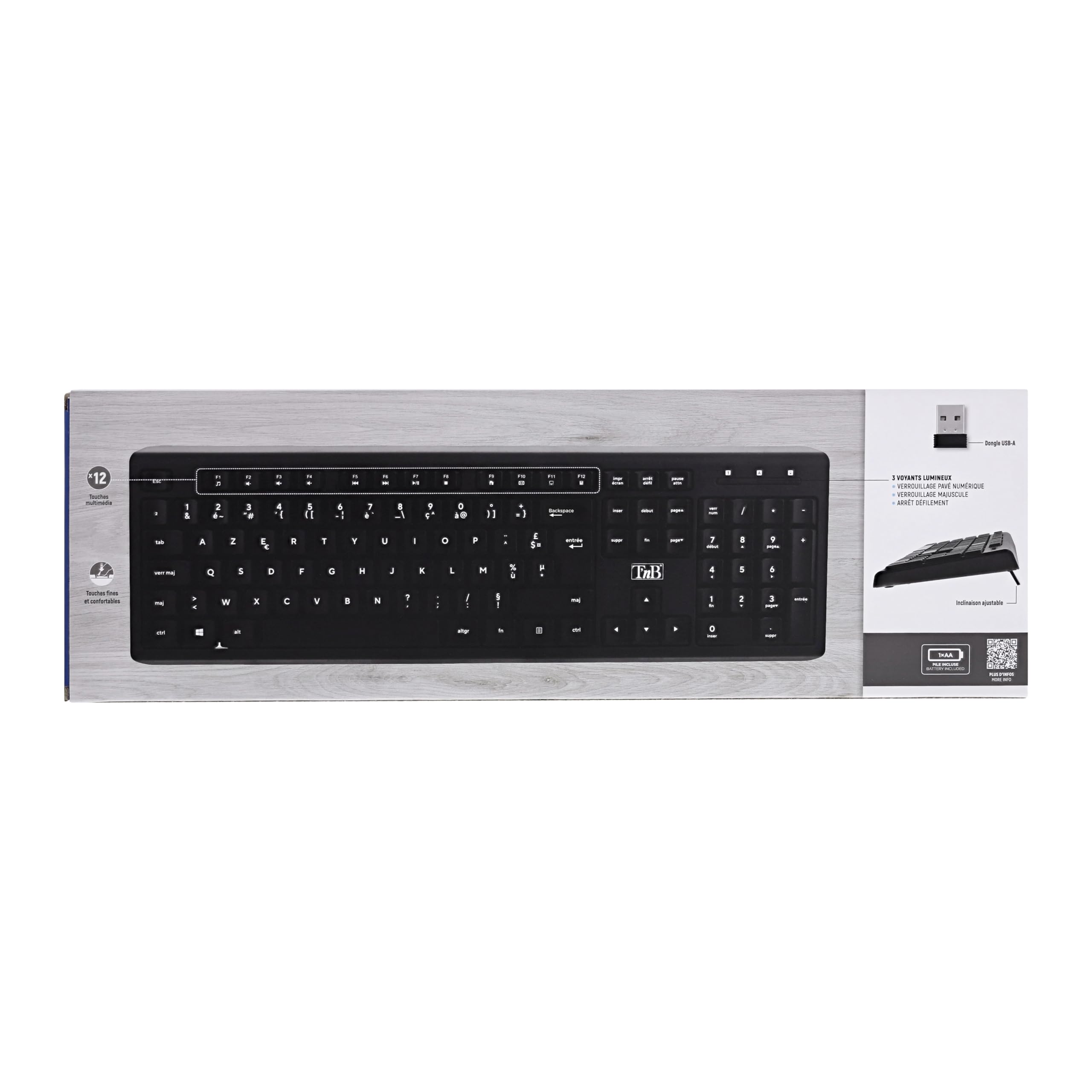 TNB 2in1 Combo Ultra-Quiet Technology With Optimal Key And Click Dampening Wireless And Comfortable