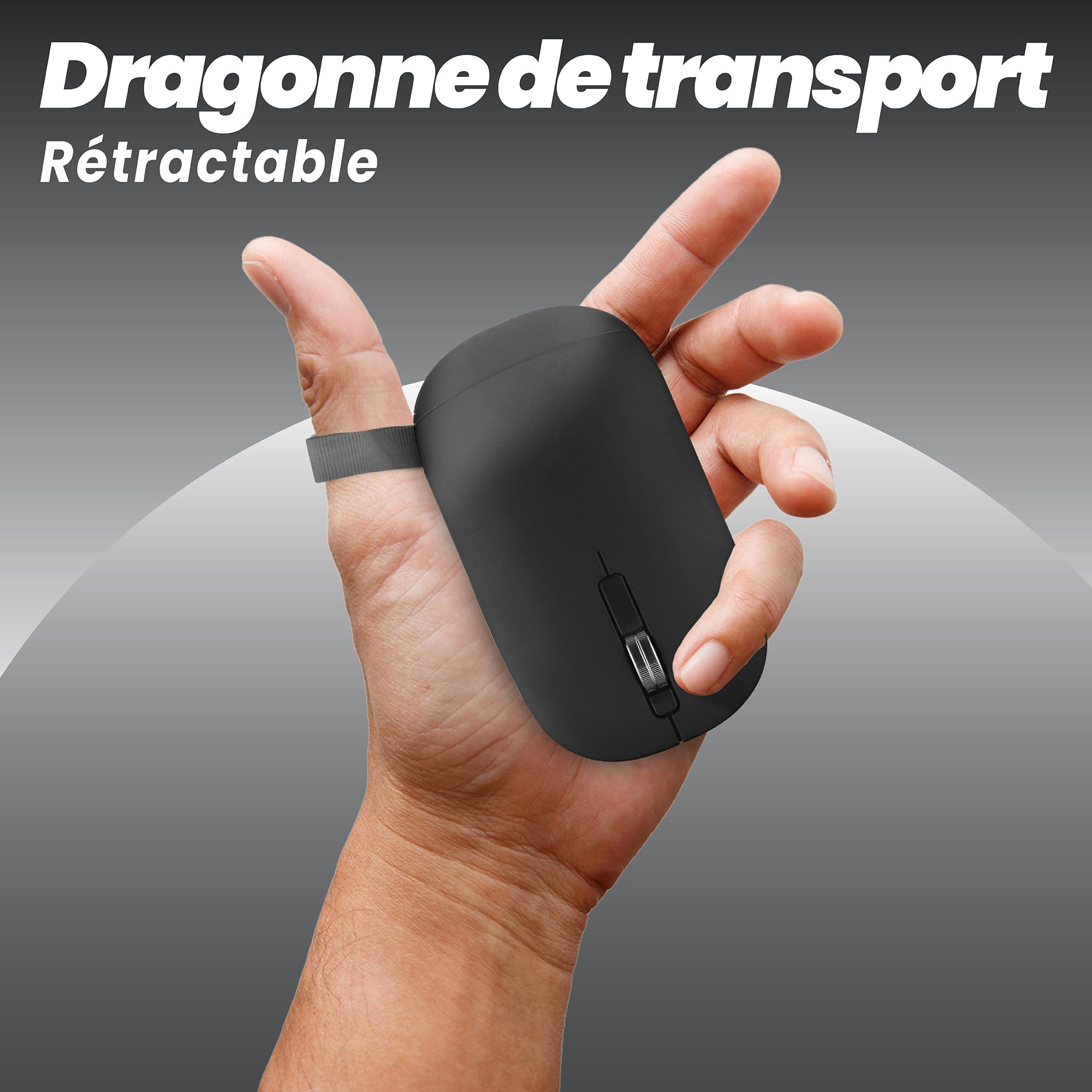 TNB COLOR - Souris sans fil double connexion - noir