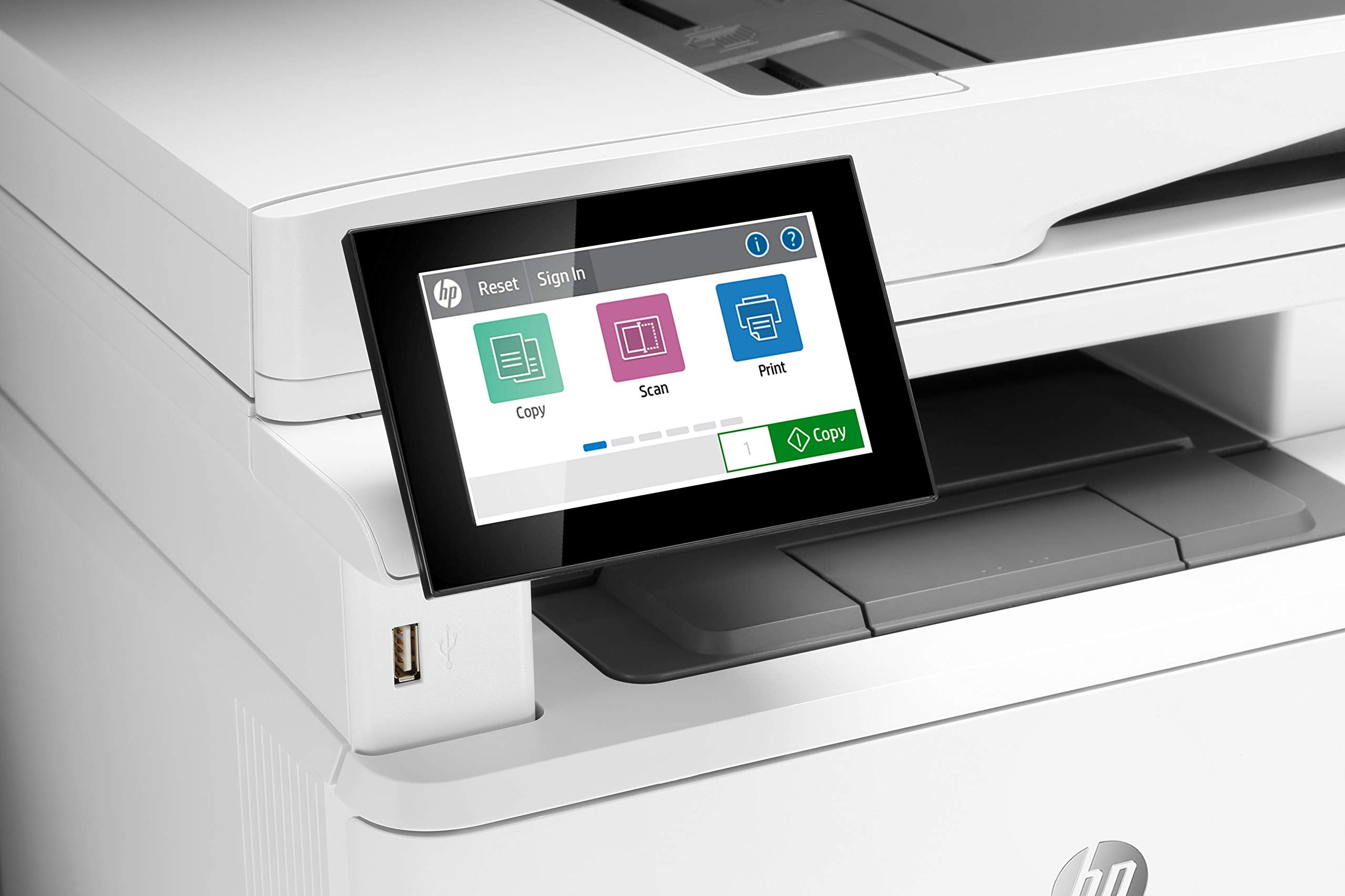 HP LaserJet Enterprise MFP M430f MFP Mono laser 216x297mm A4 38ppm Copy 40ppm Print 350sheets USB LAN