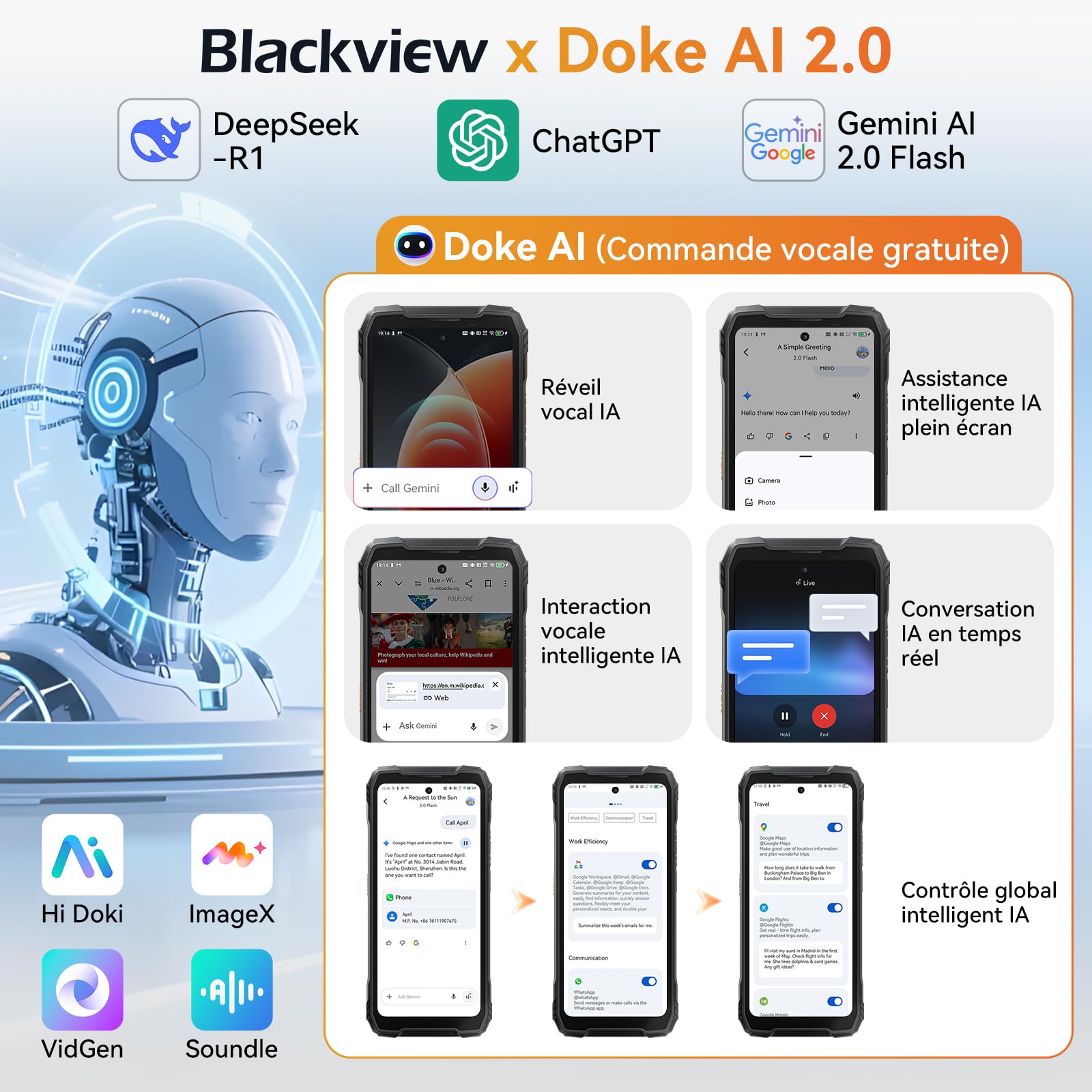 Blackview Xplore 1 (5G - 6.78'' - 512 Go, 16 Go RAM - 20000mAh) Noir