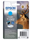 EPSON 1LB T1302 ink cartridge cyan extra high capacity 10.1ml 1-pack RF-AM blister DURABrite Ultra Ink w/s