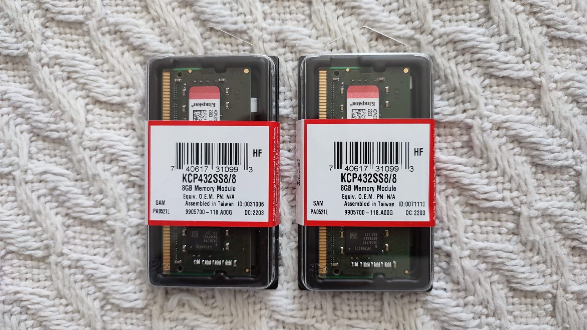 KINGSTON 8Go DDR4 3200MHz Module