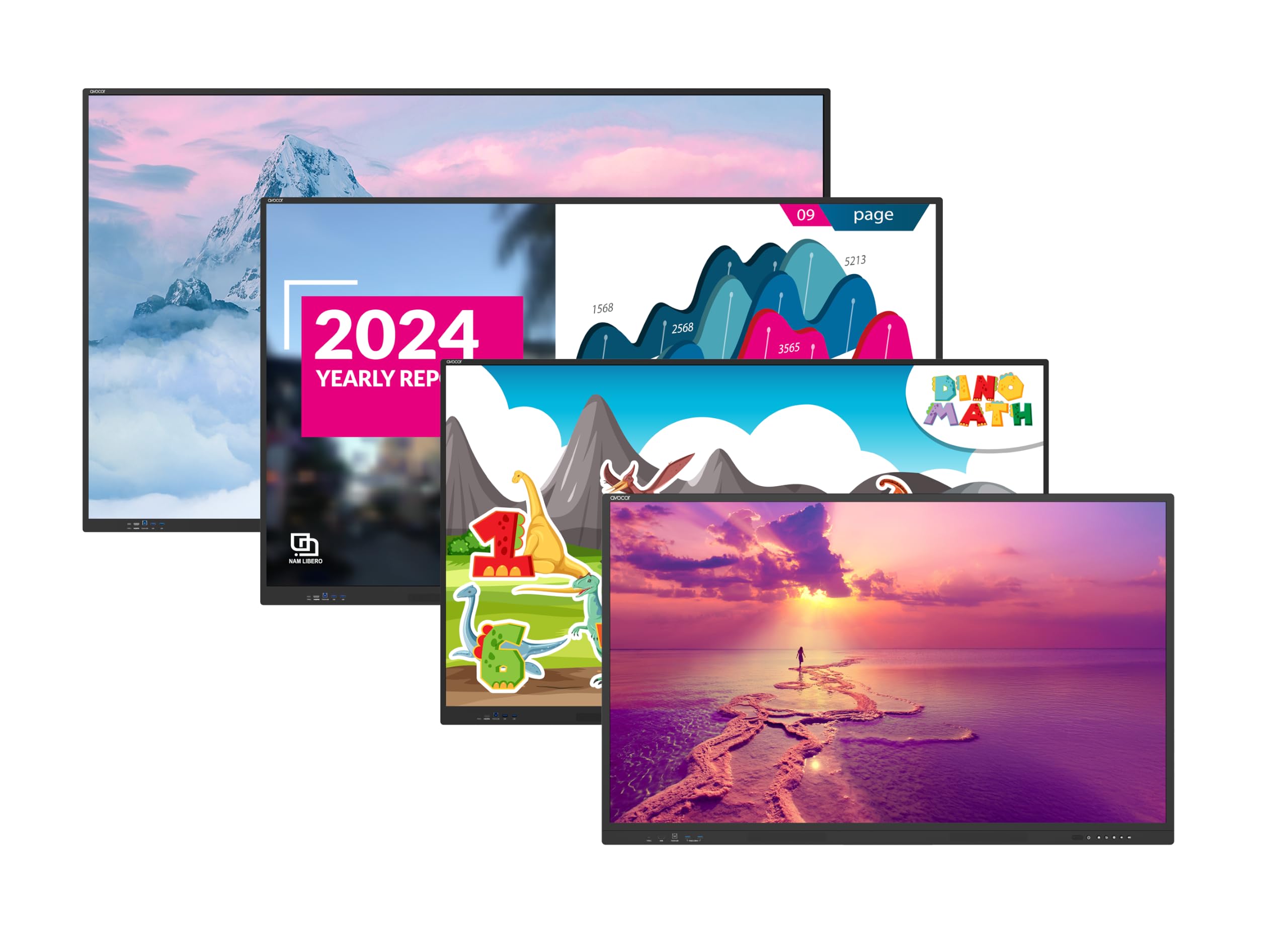 Avocor E-series 75" 4K LED touch display
