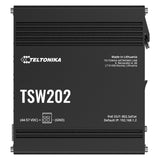 Teltonika TSW202 Géré L2 Gigabit Ethernet (10/100/1000) Connexion Ethernet, supportant l'alimentation via ce port (PoE) Aluminium, Bleu