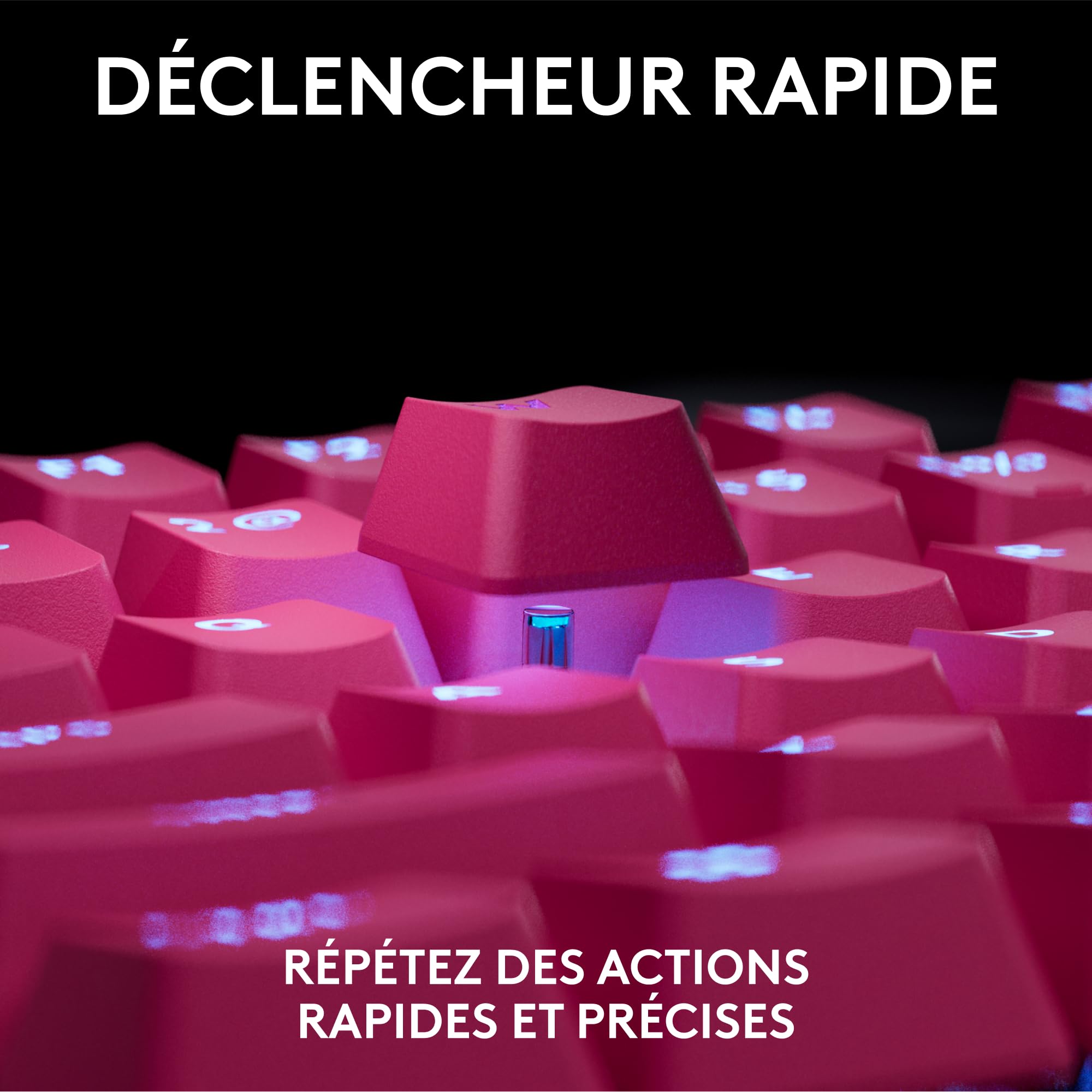 LOGITECH PRO X TKL RAPID Keyboard - Magenta (FR)