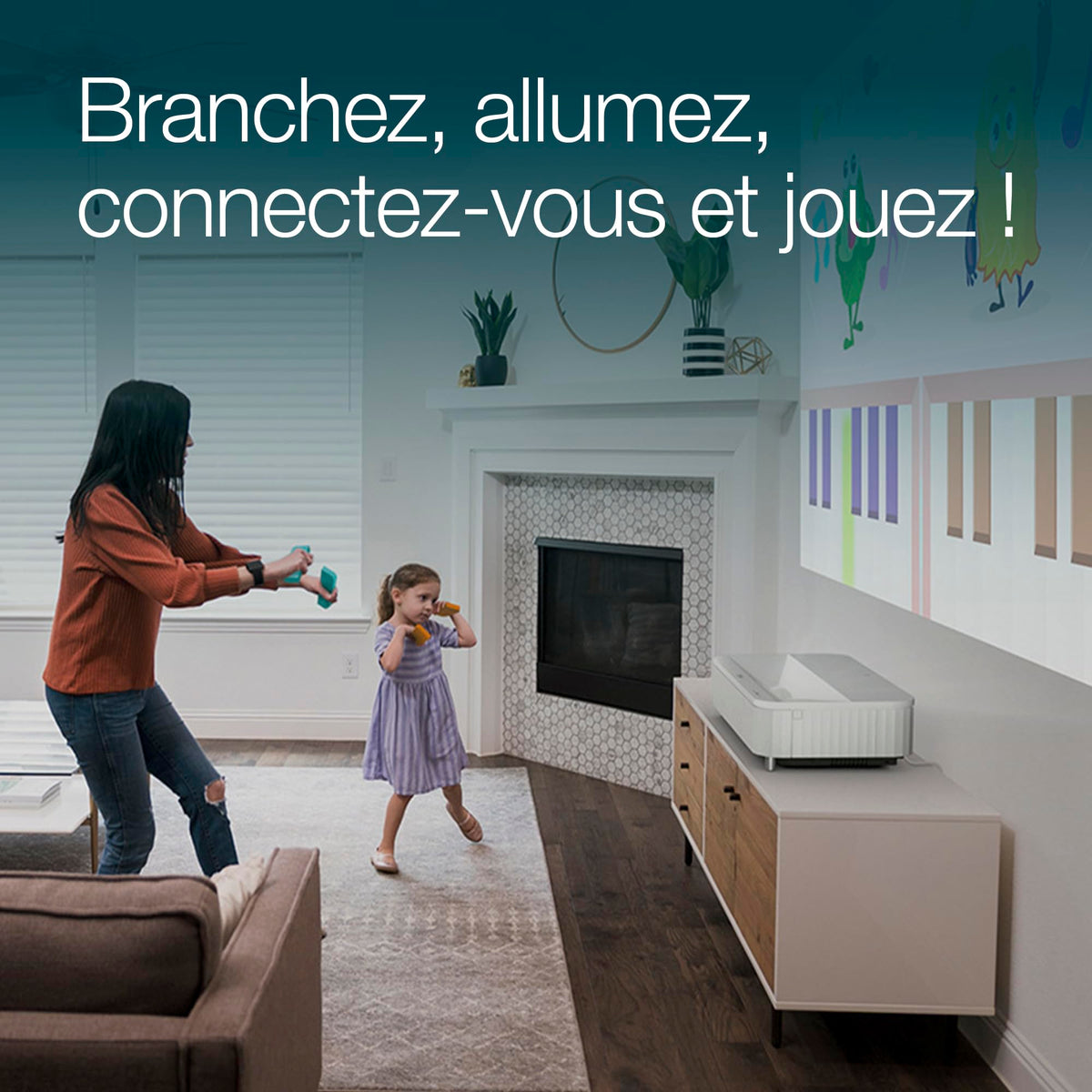 EPSON EH-LS800W Projecteur Laser UST-4K PRO-UHD Home Cinema- 16: 9- 4000 lumens-2 500.000: 1- 3x HDMI - Android TV™ Bluetooth- Blanc