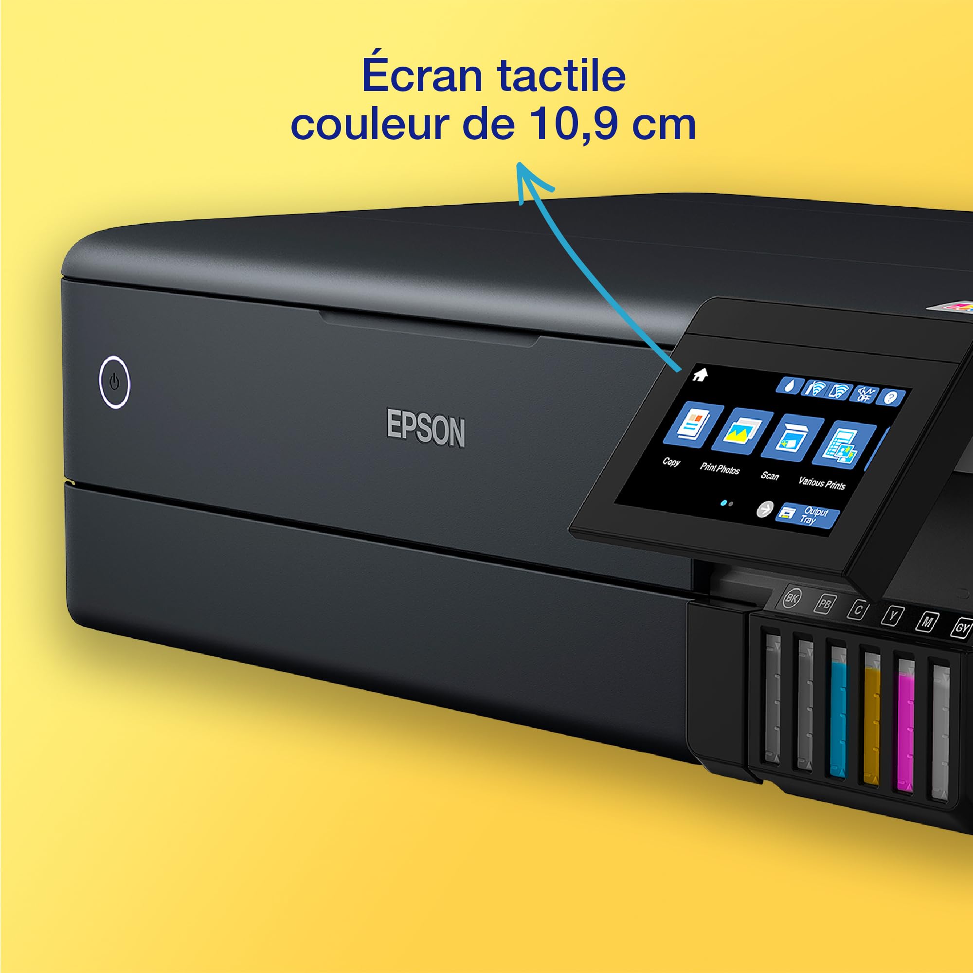 EPSON EcoTank ET-8550 MFP colour inkjet refillable A3 16ppm Print USB LAN Wi-Fi Black