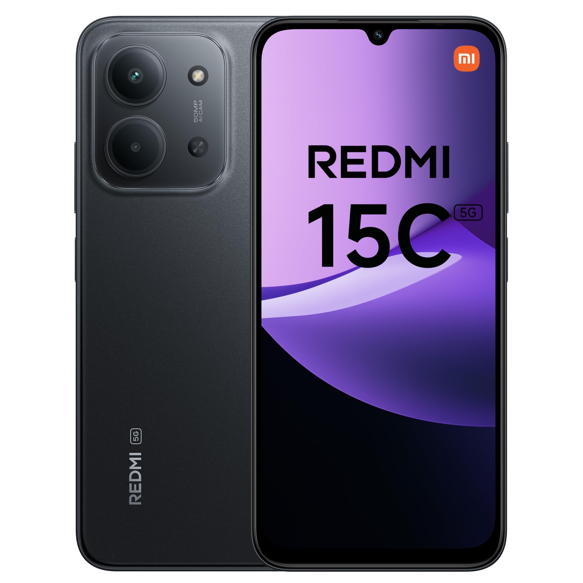 Xiaomi Redmi 15C 5G (6.9'' - 256 Go, 4 Go RAM) Noir