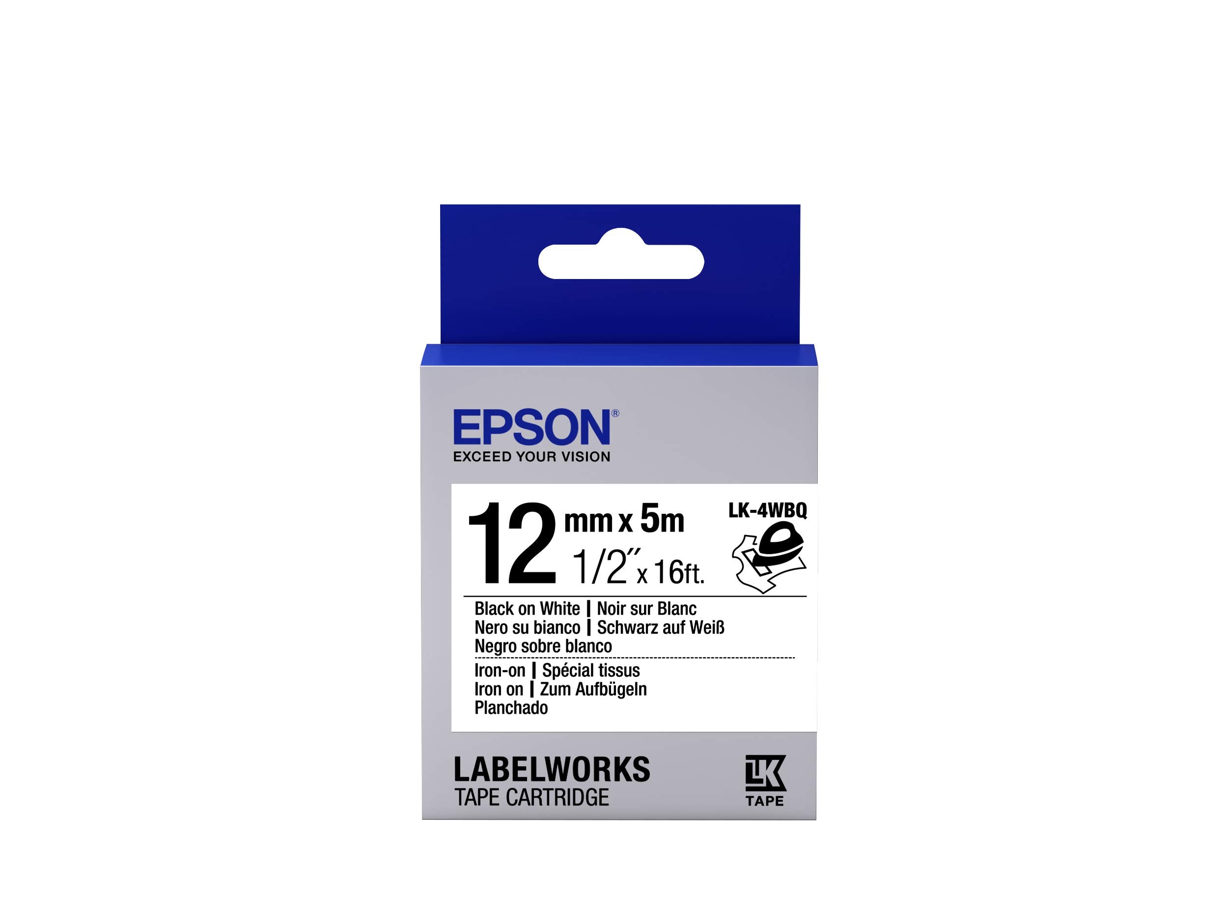 EPSON LK-4WBQ Thermocollant Noir/Blanc