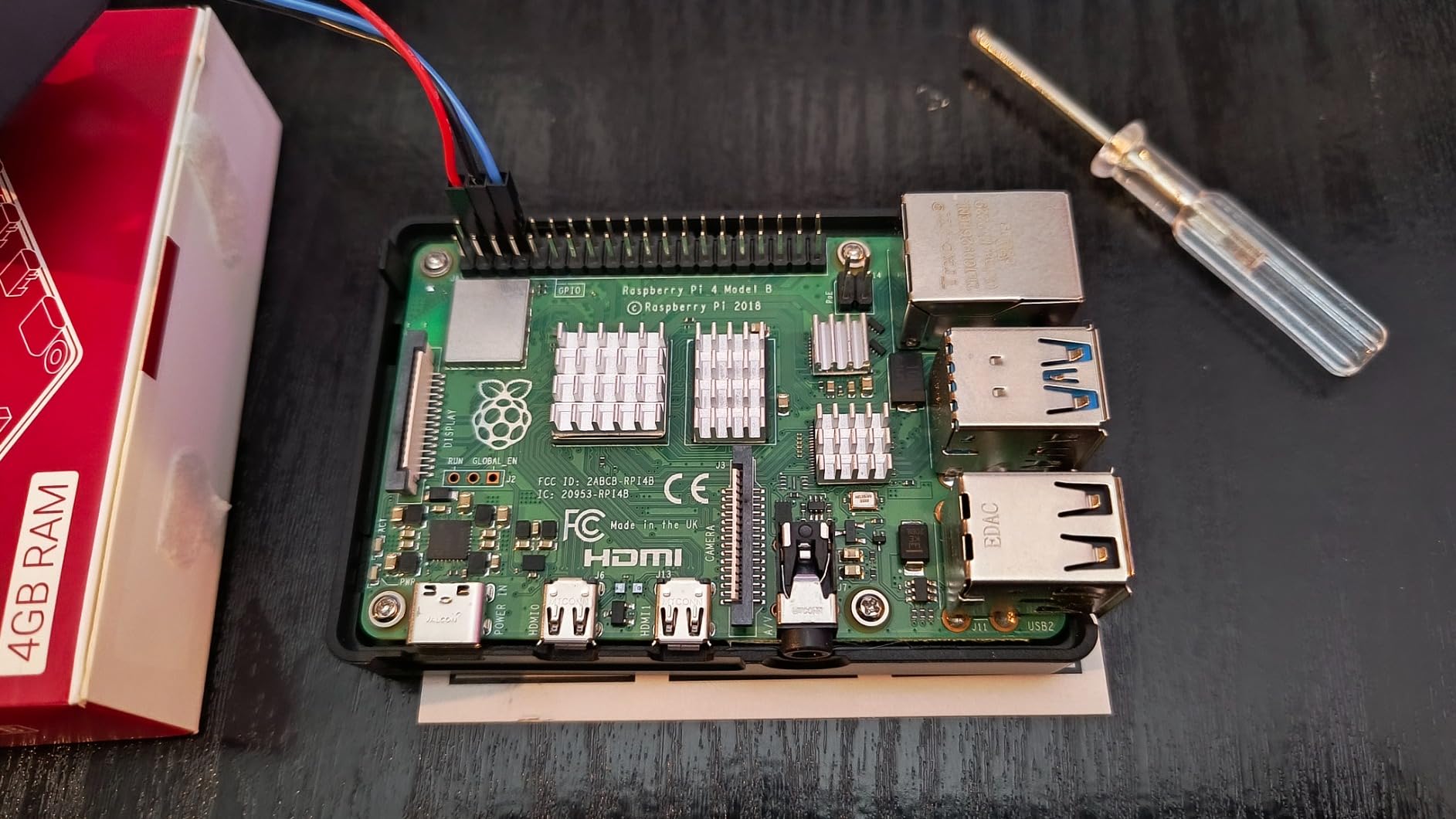 Carte Raspberry Pi 4 modèle  B 2Go