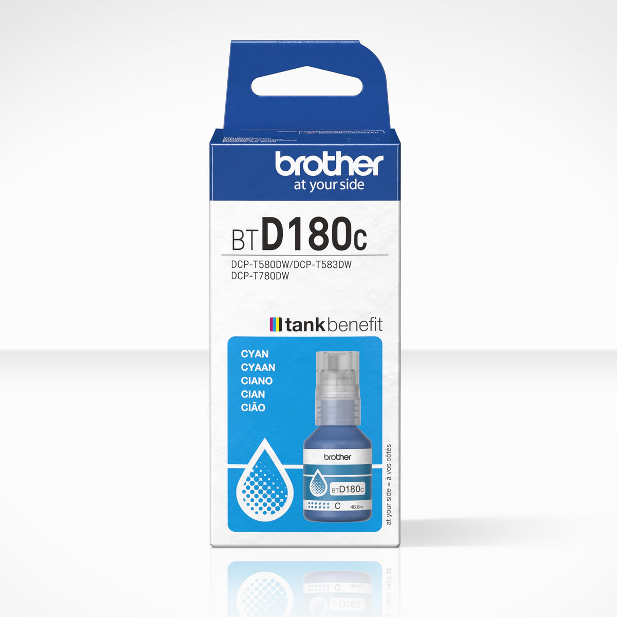 BROTHER Cyan ink bottle yield up to 5.000 pages