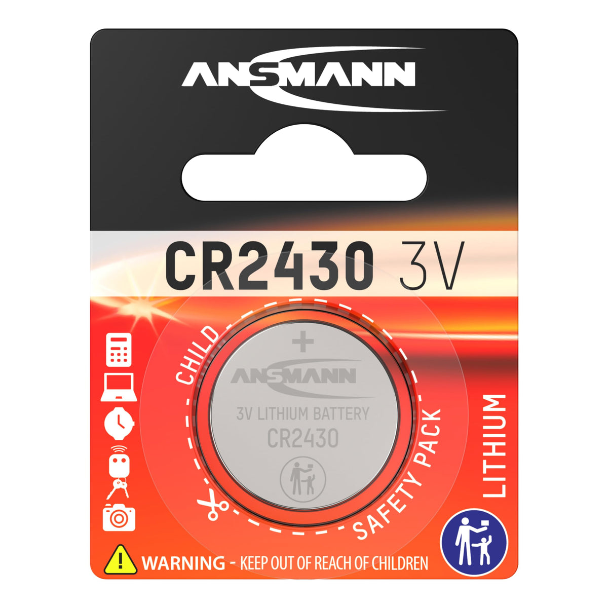 ANSMANN Piles lithium 5020092 CR2430 blister de 1