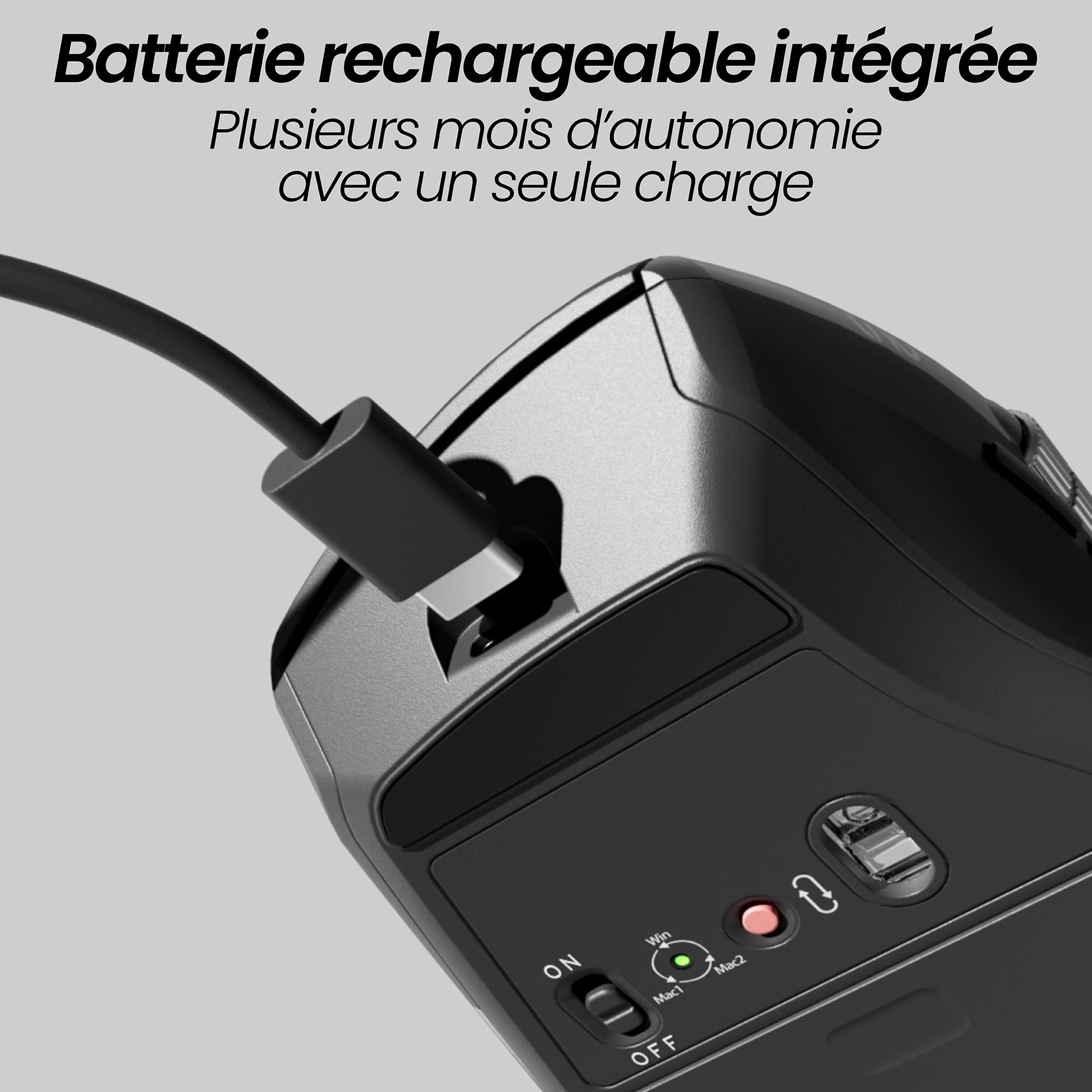 TNB INFINITEPRO - Rechargeable Wireless Mouse With Double Wheel