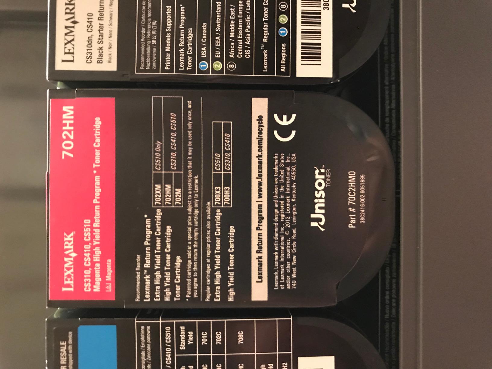 702Y Toner Return Prog/YL
