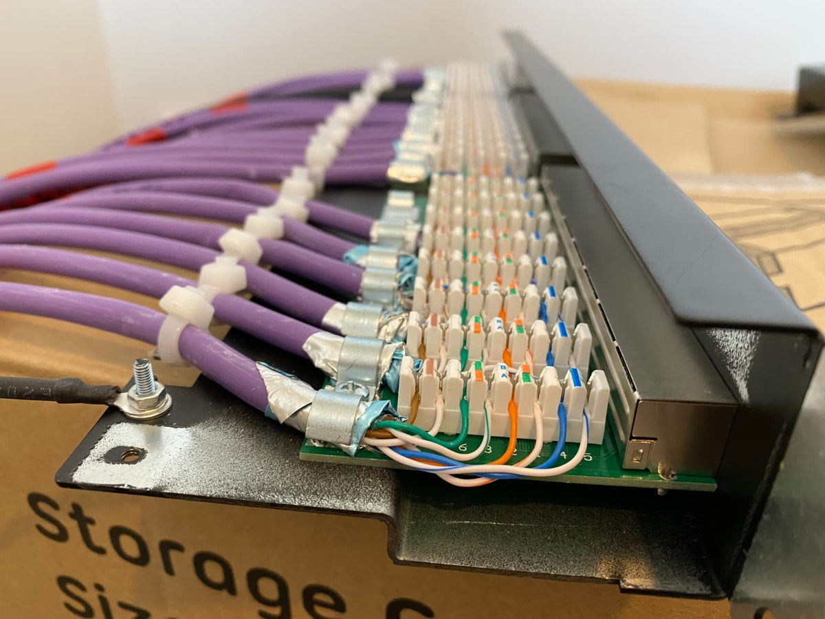 LINDY Cat.6 Patchpanel 24p STP 1U black
