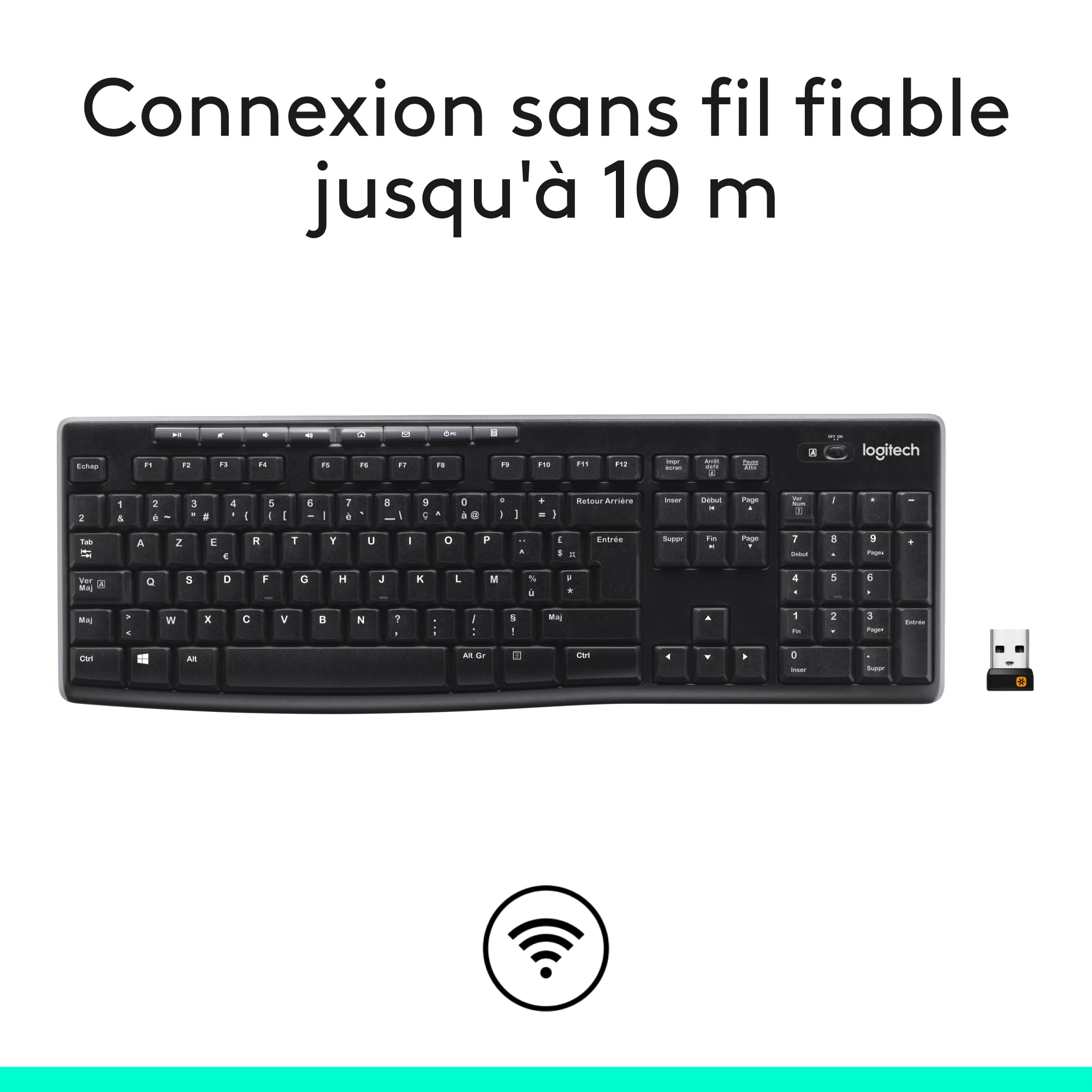LOGITECH K270 Wireless Keyboard (FRA)