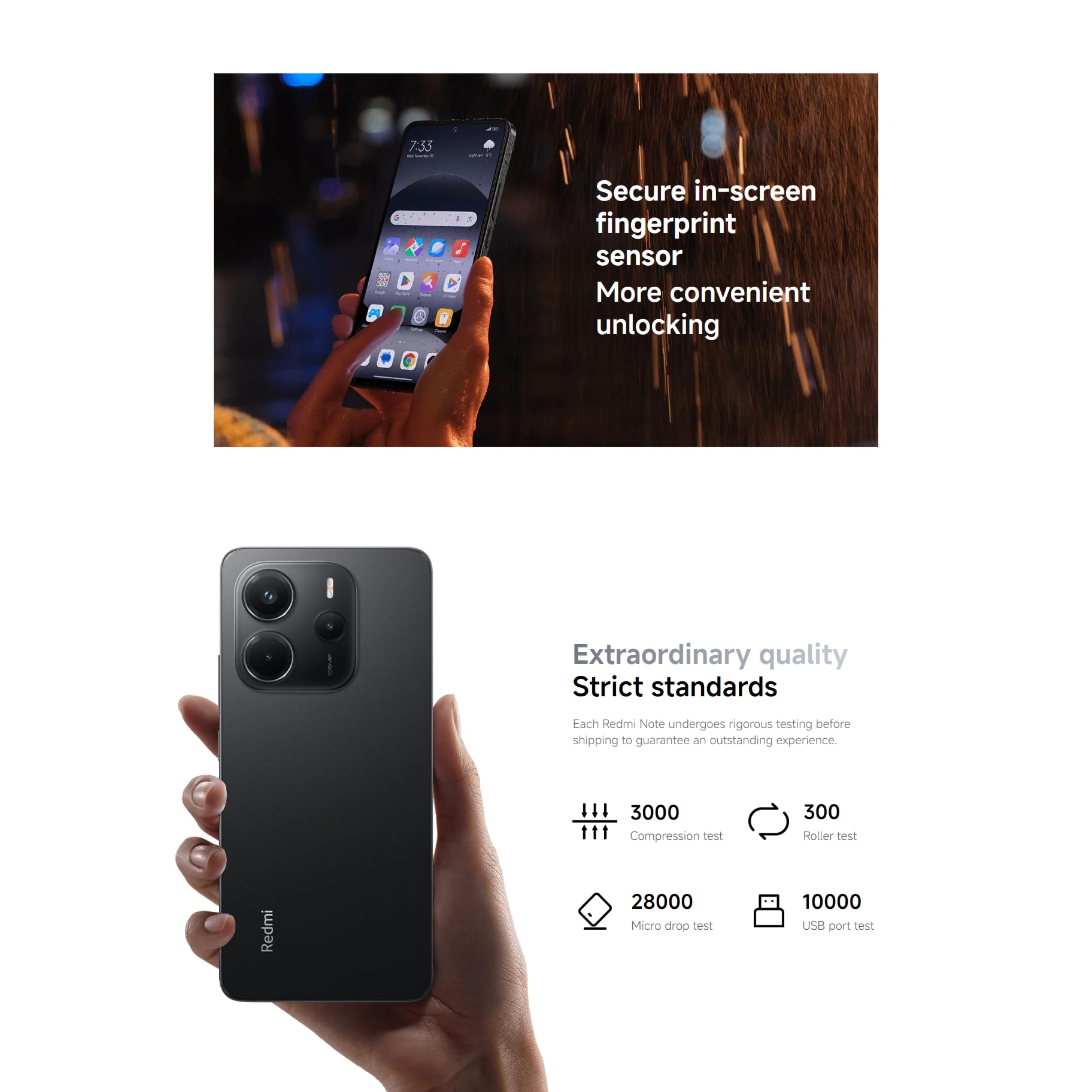 Xiaomi Redmi Note 14 4G (Double Sim - 6.67", 256 Go, 8 Go RAM) Bleu