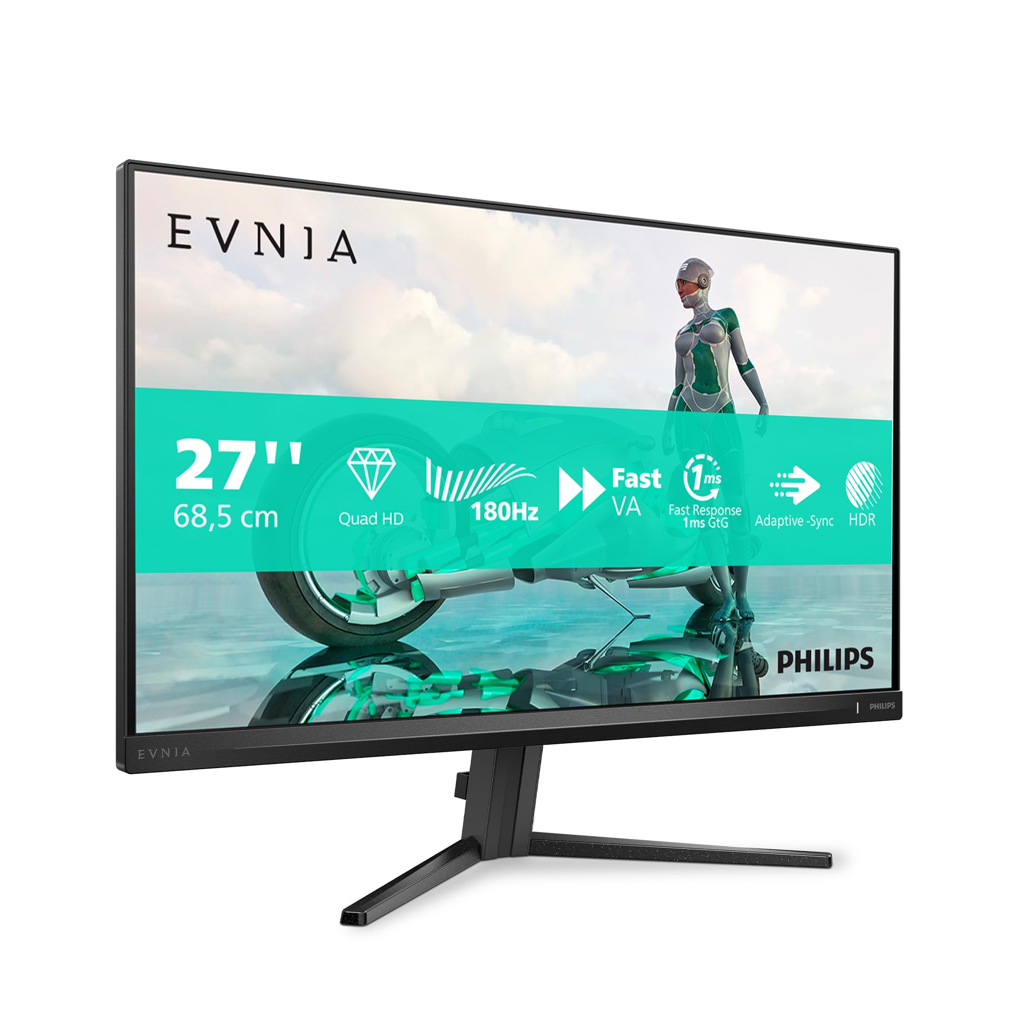 PHILIPS Evnia 3000 27M2N3500NL- Ecran Gaming-  27" - 2560 x 1440 QHD @180 Hz - VA - 300cd/m² - 5000:1 - HDR10 - 0.5 ms - 2xHDMI, DP