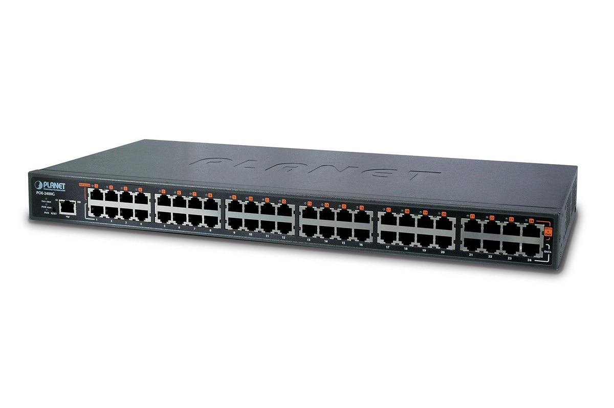 PLANET POE2400G commutateur réseau Géré Gigabit Ethernet (10/100/1000) Connexion Ethernet, supportant l'alimentation via ce port (PoE) Bleu