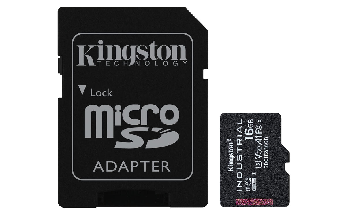 KINGSTON 16Go microSDHC Industrial C10 A1 pSLC Card + SD Adapter