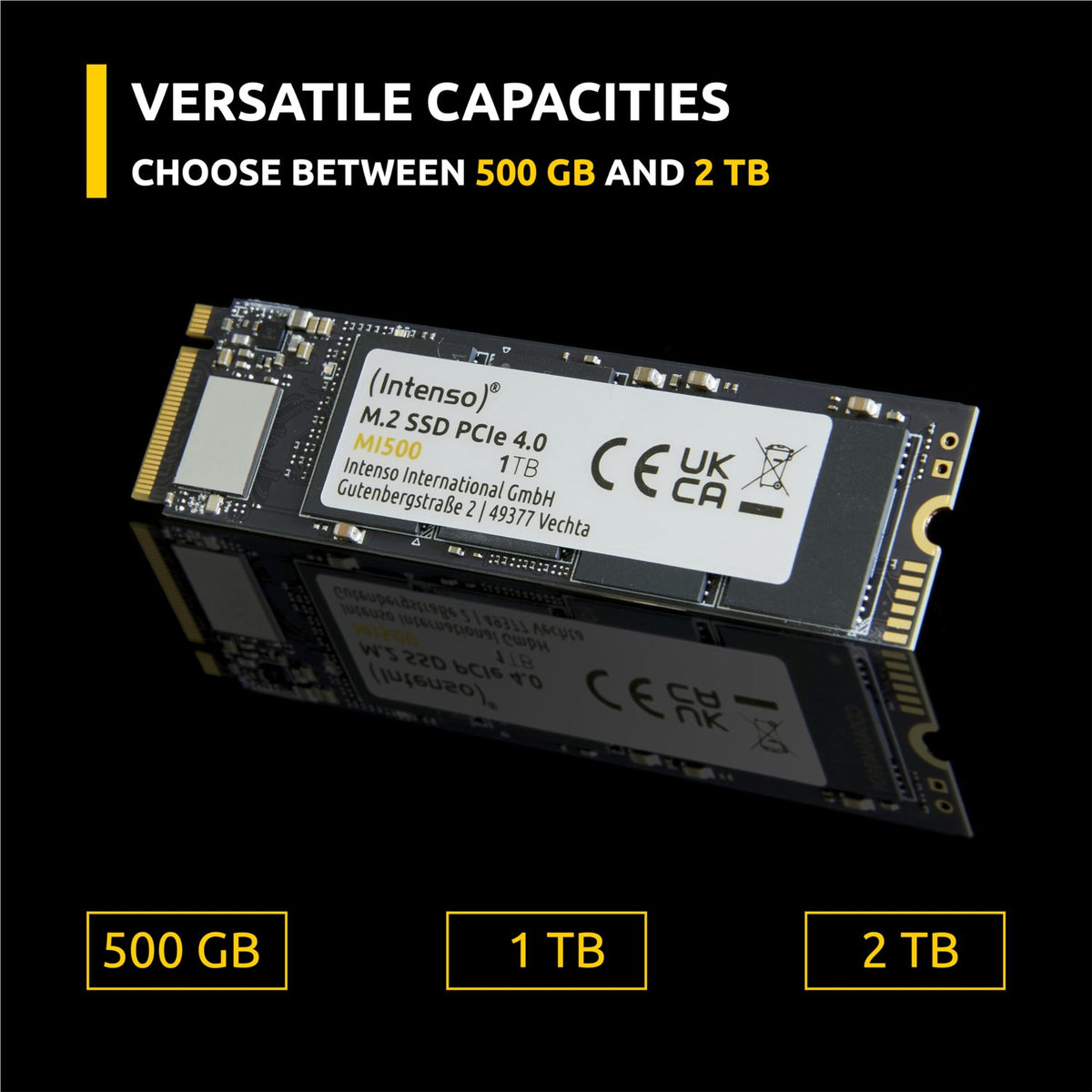 INTENSO MI500 - Disque M.2 - 1 To - NVMe Gen4