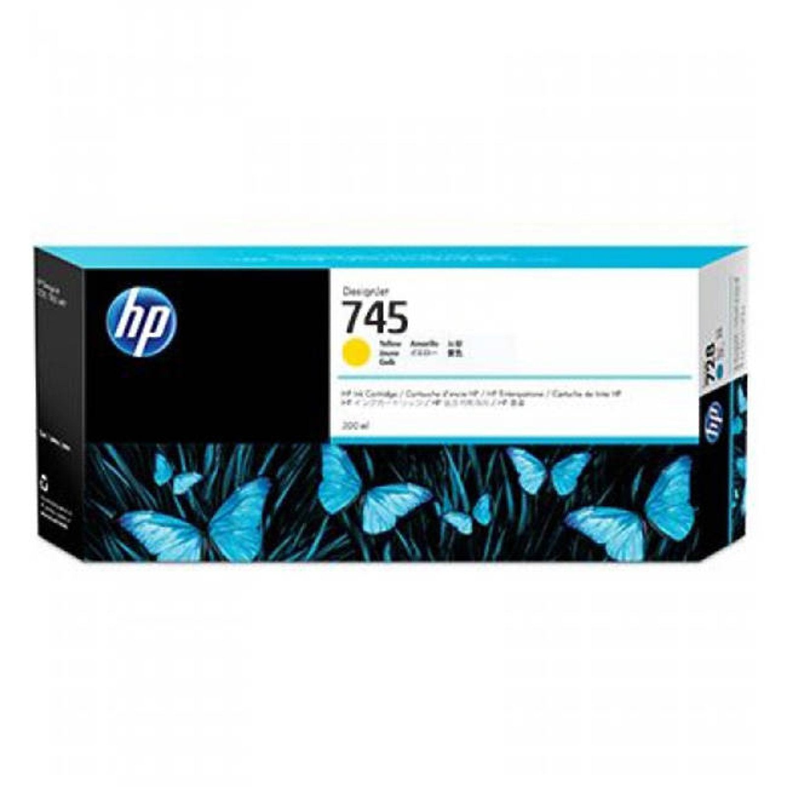 HP 745 original Ink cartridge F9K02A Yellow 300 ml