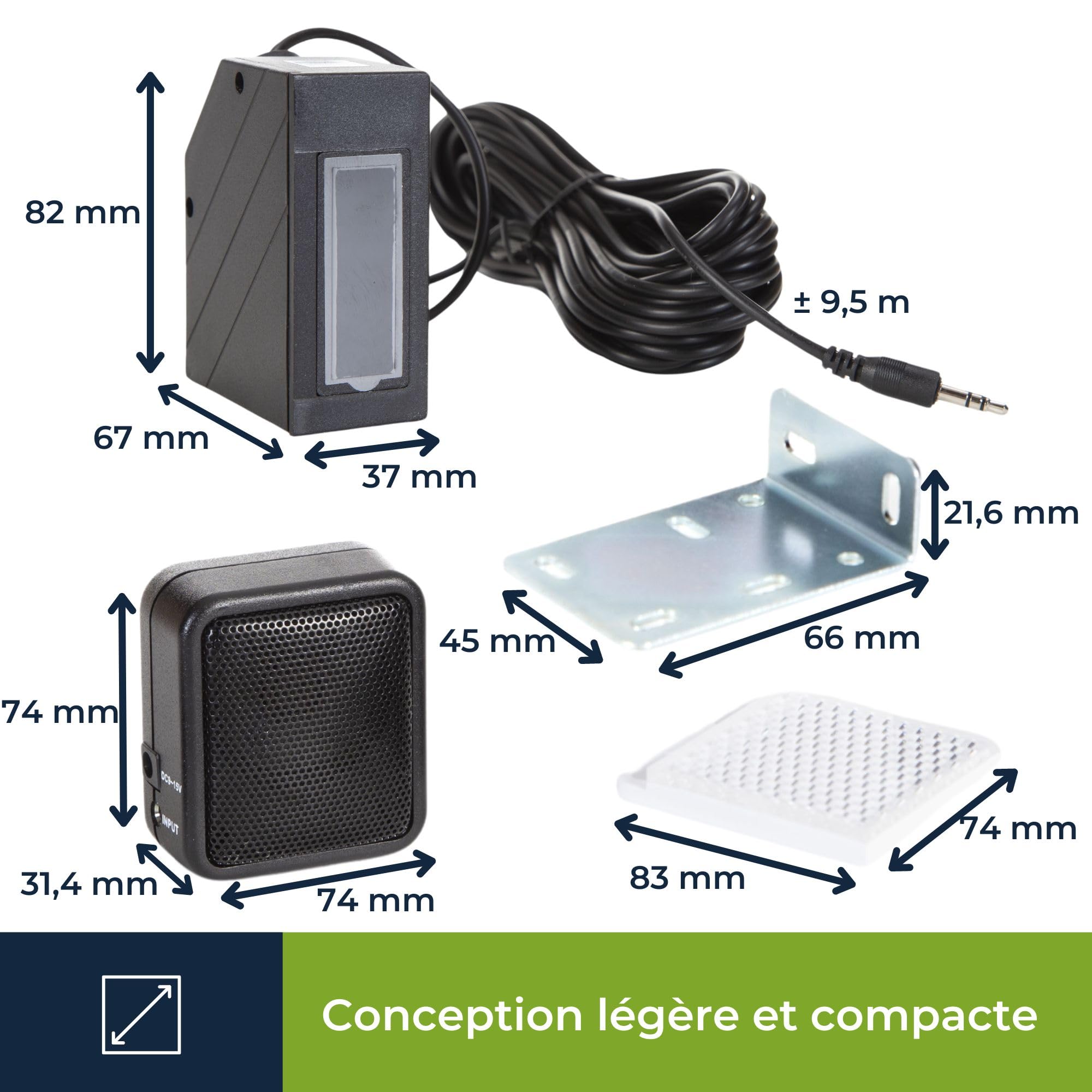 Detecteur de passage infra-rouge avec sonnerie