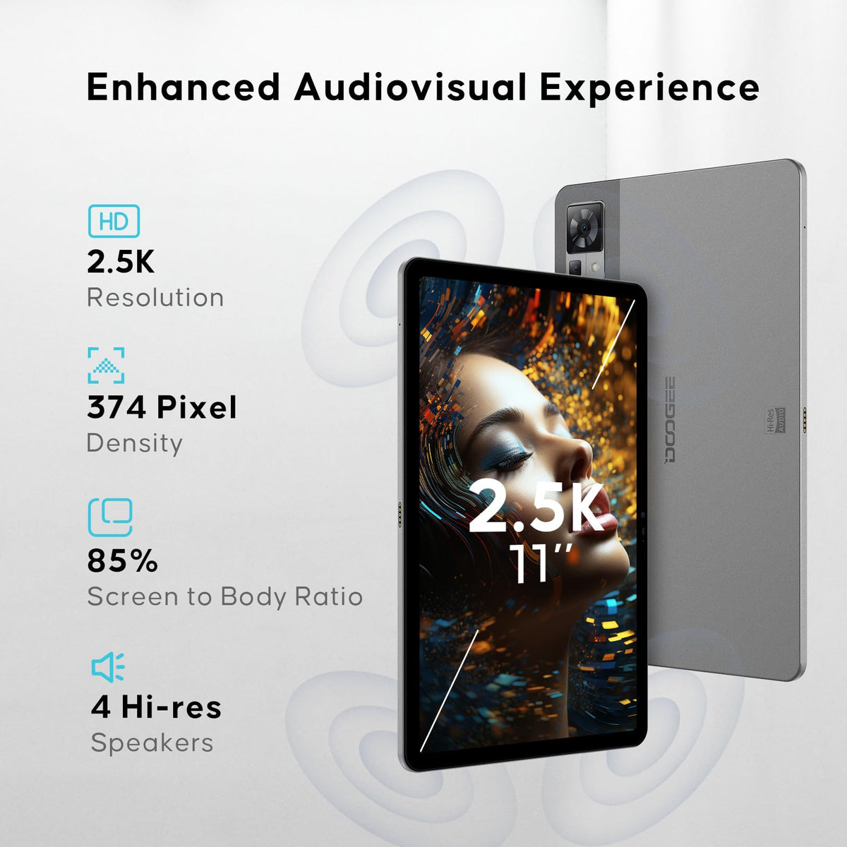 Doogee T30 Pro (Tablette 4G - 11'', 256 Go, 8 Go RAM) Gris