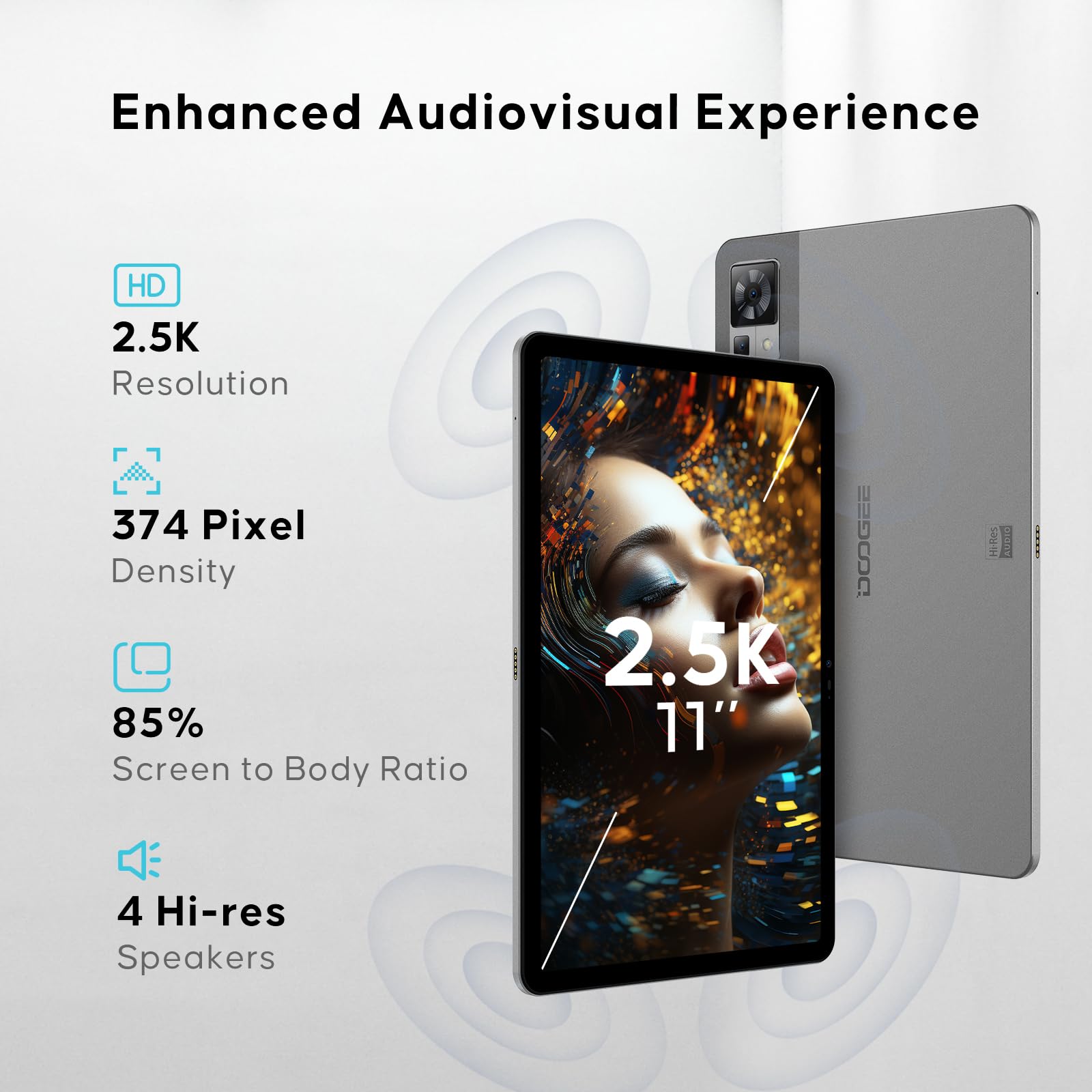 Doogee T30 Pro (Tablette 4G - 11'', 256 Go, 8 Go RAM) Gris