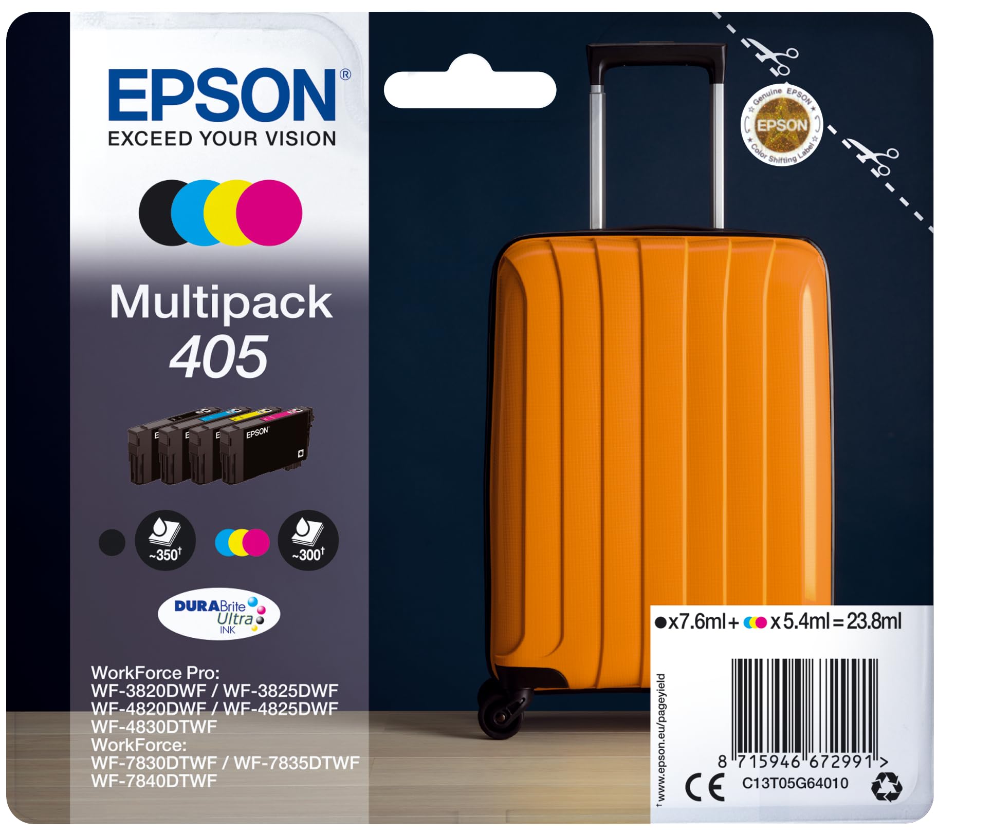 EPSON 2LB Multipack 4-colours 405 DURABrite Ultra Ink