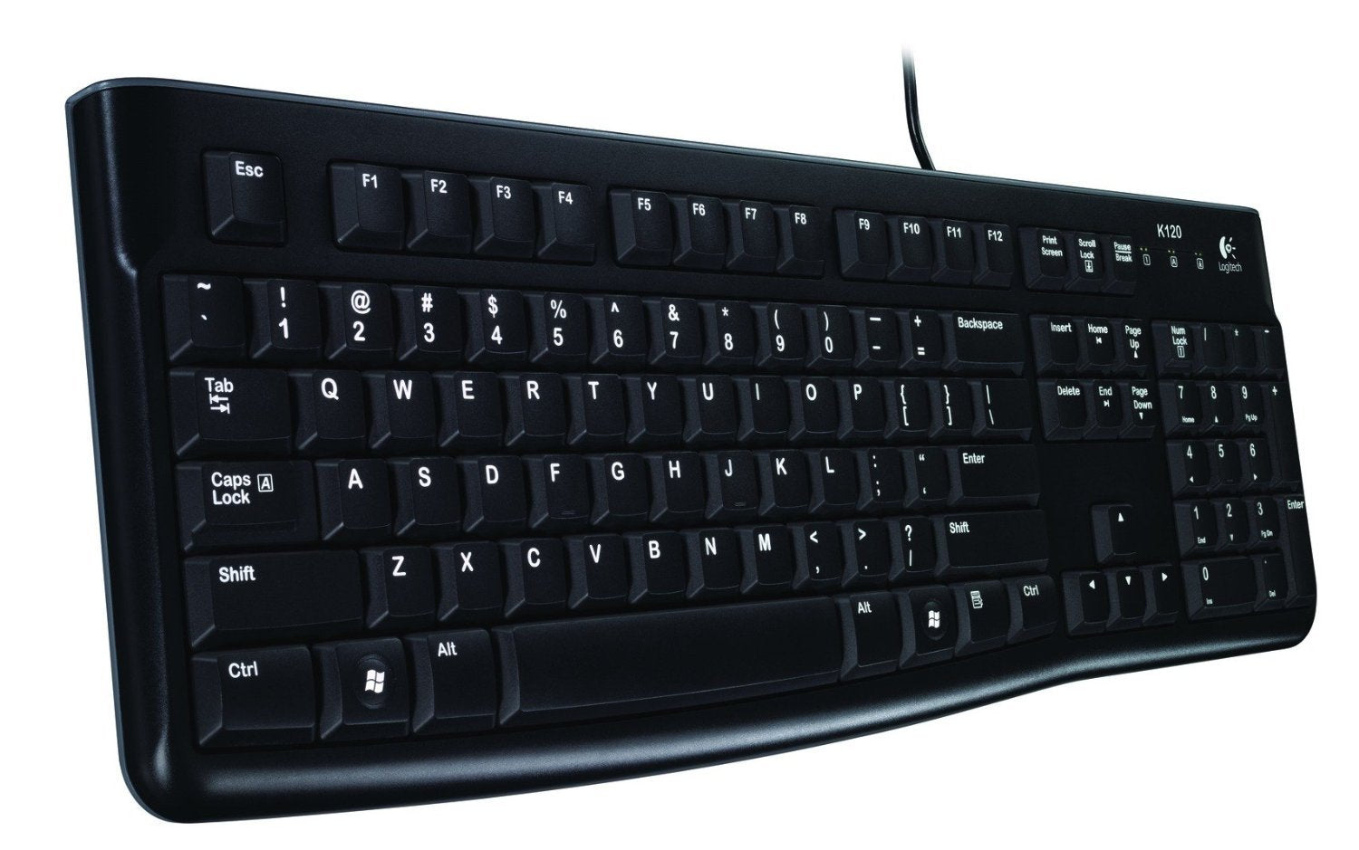 LOGITECH K120 Corded Keyboard black USB (FRA)