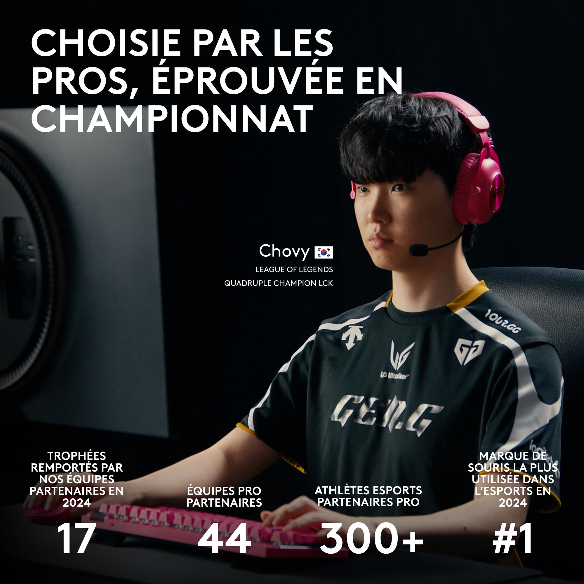 LOGITECH G PRO X SUPERLIGHT 2 Mouse optical 5 buttons wireless 2.4 GHz USB LOGITECH LIGHTSPEED receiver black