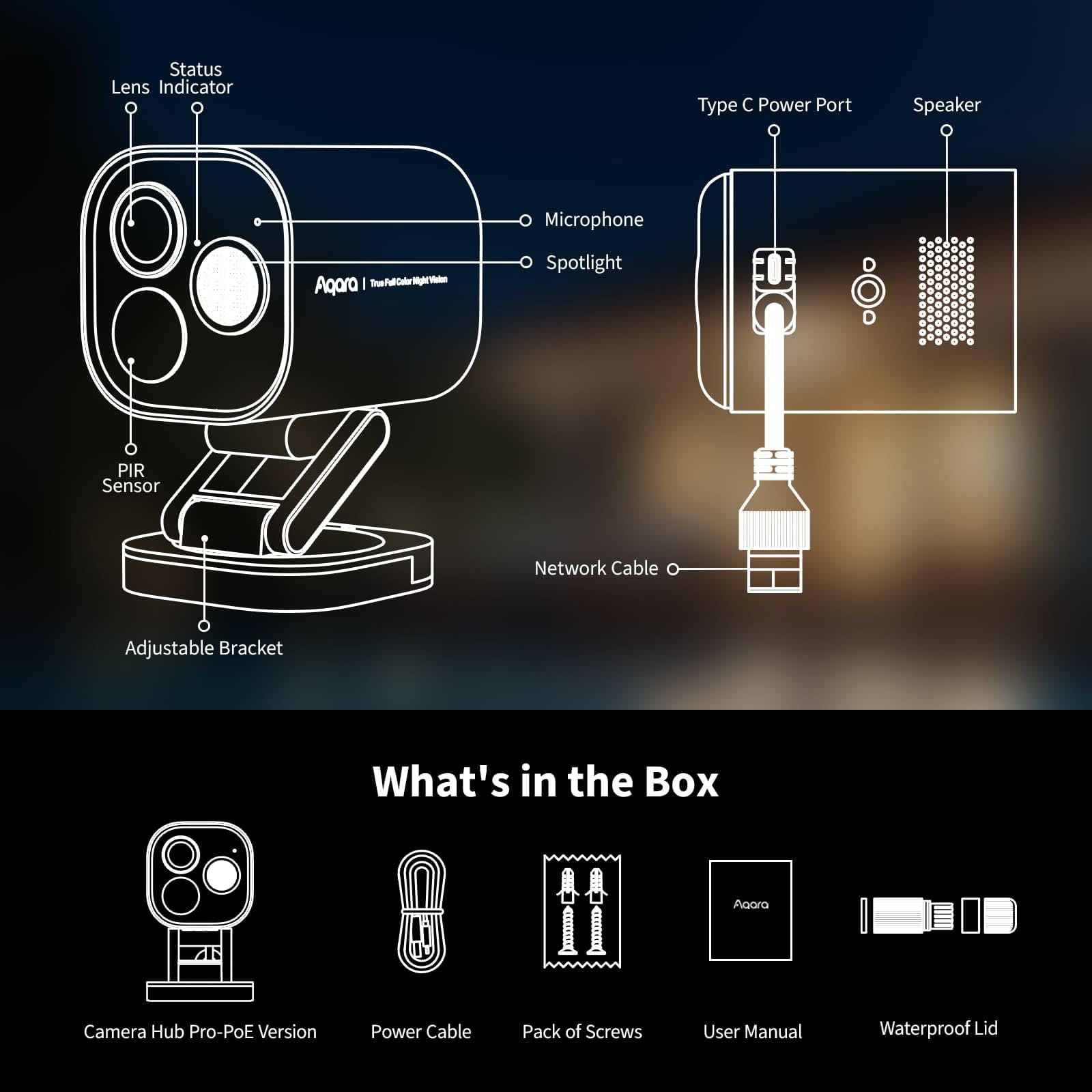 Aqara CH-C03DW Camera Hub G5 Pro PoE
